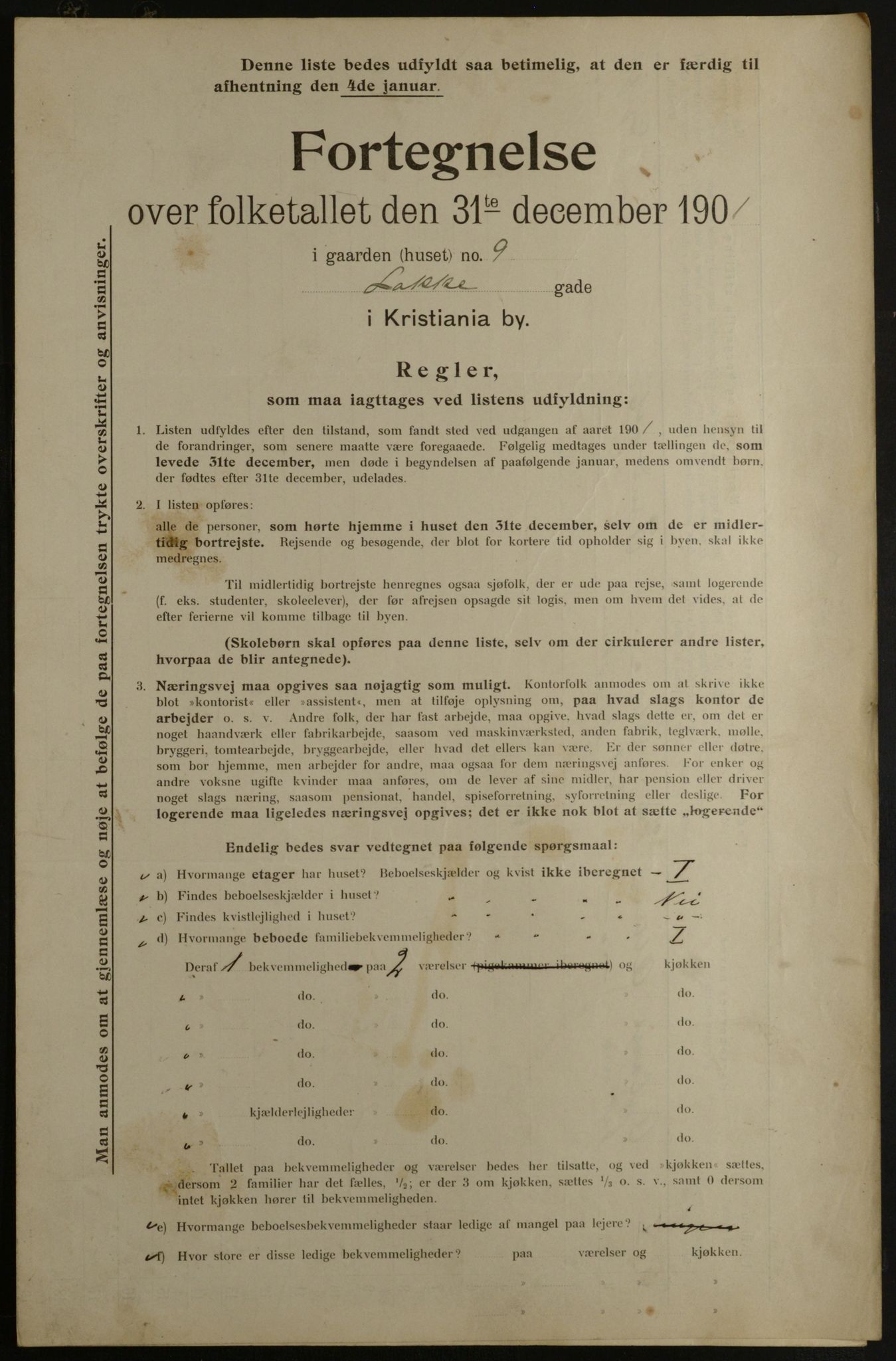 OBA, Municipal Census 1901 for Kristiania, 1901, p. 8542