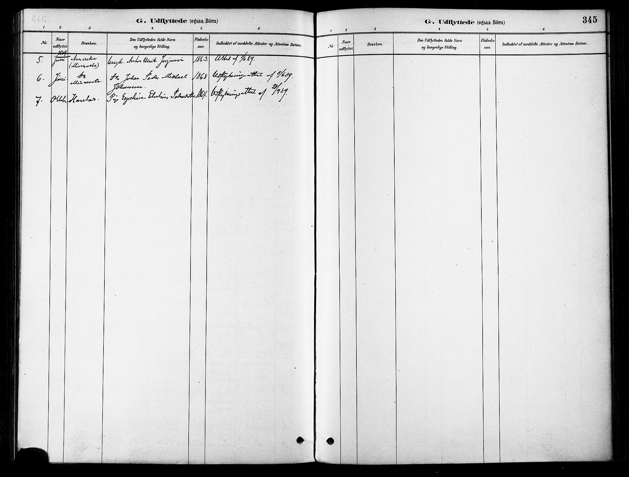 Karlsøy sokneprestembete, SATØ/S-1299/H/Ha/Haa/L0006kirke: Parish register (official) no. 6, 1879-1890, p. 345