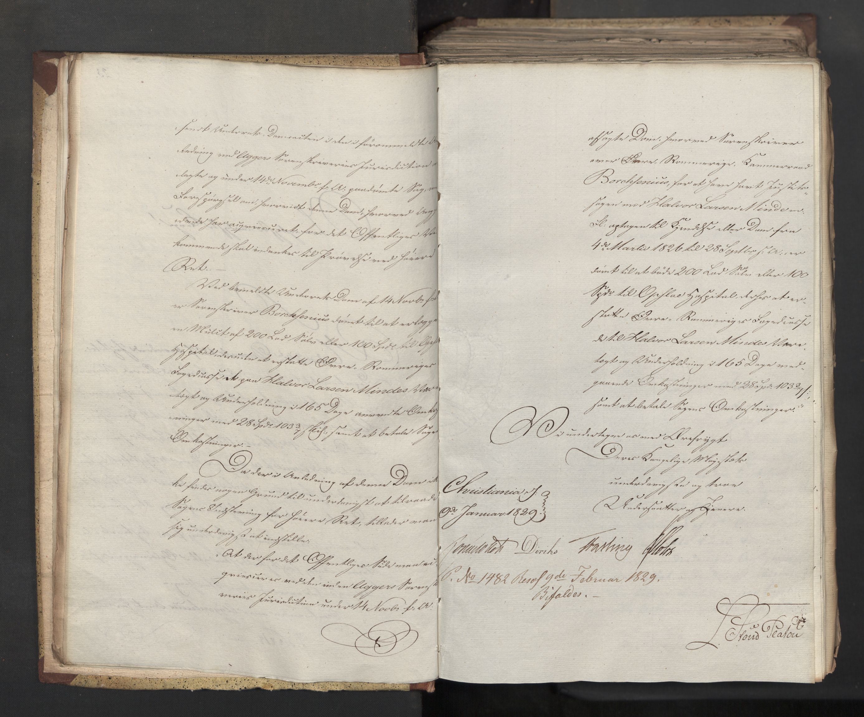 Statsrådsavdelingen i Stockholm, AV/RA-S-1003/D/Da/L0058: Regjeringsinnstillinger nr. 808-1073, 1829, p. 28