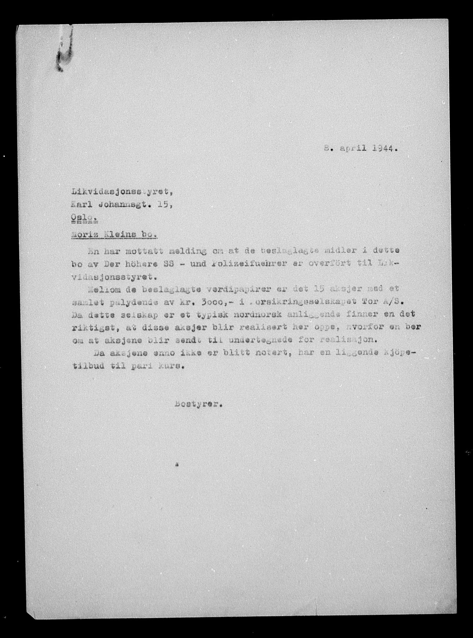 Justisdepartementet, Tilbakeføringskontoret for inndratte formuer, AV/RA-S-1564/H/Hc/Hcb/L0914: --, 1945-1947, p. 46