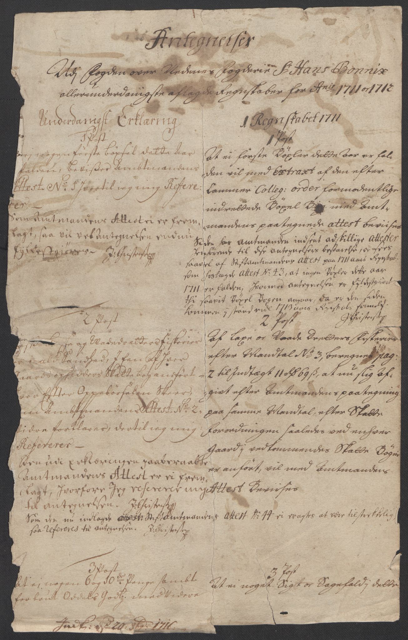 Rentekammeret inntil 1814, Reviderte regnskaper, Fogderegnskap, AV/RA-EA-4092/R39/L2320: Fogderegnskap Nedenes, 1712, p. 362