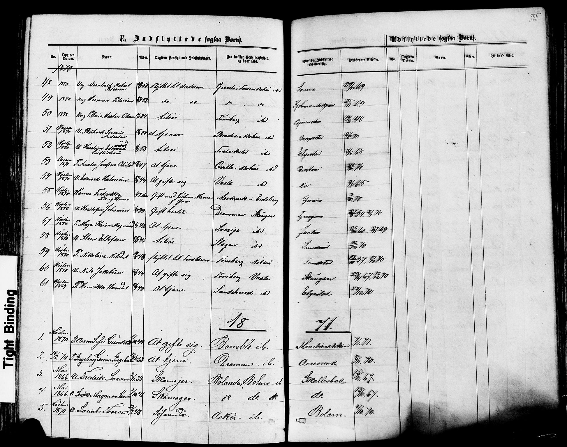 Nøtterøy kirkebøker, AV/SAKO-A-354/F/Fa/L0007: Parish register (official) no. I 7, 1865-1877, p. 385