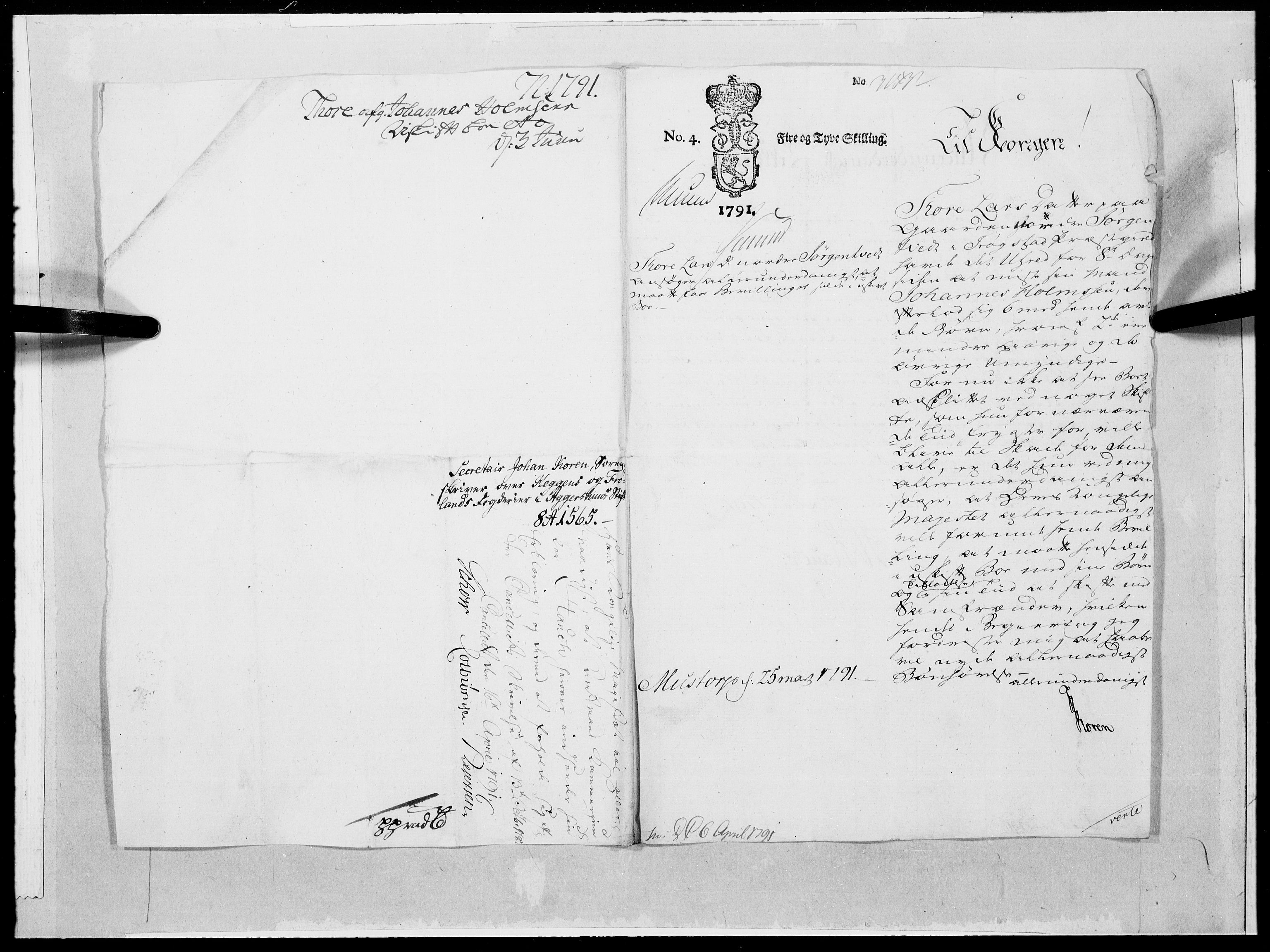 Danske Kanselli 1572-1799, RA/EA-3023/F/Fc/Fcc/Fcca/L0284: Norske innlegg 1572-1799, 1791, p. 302