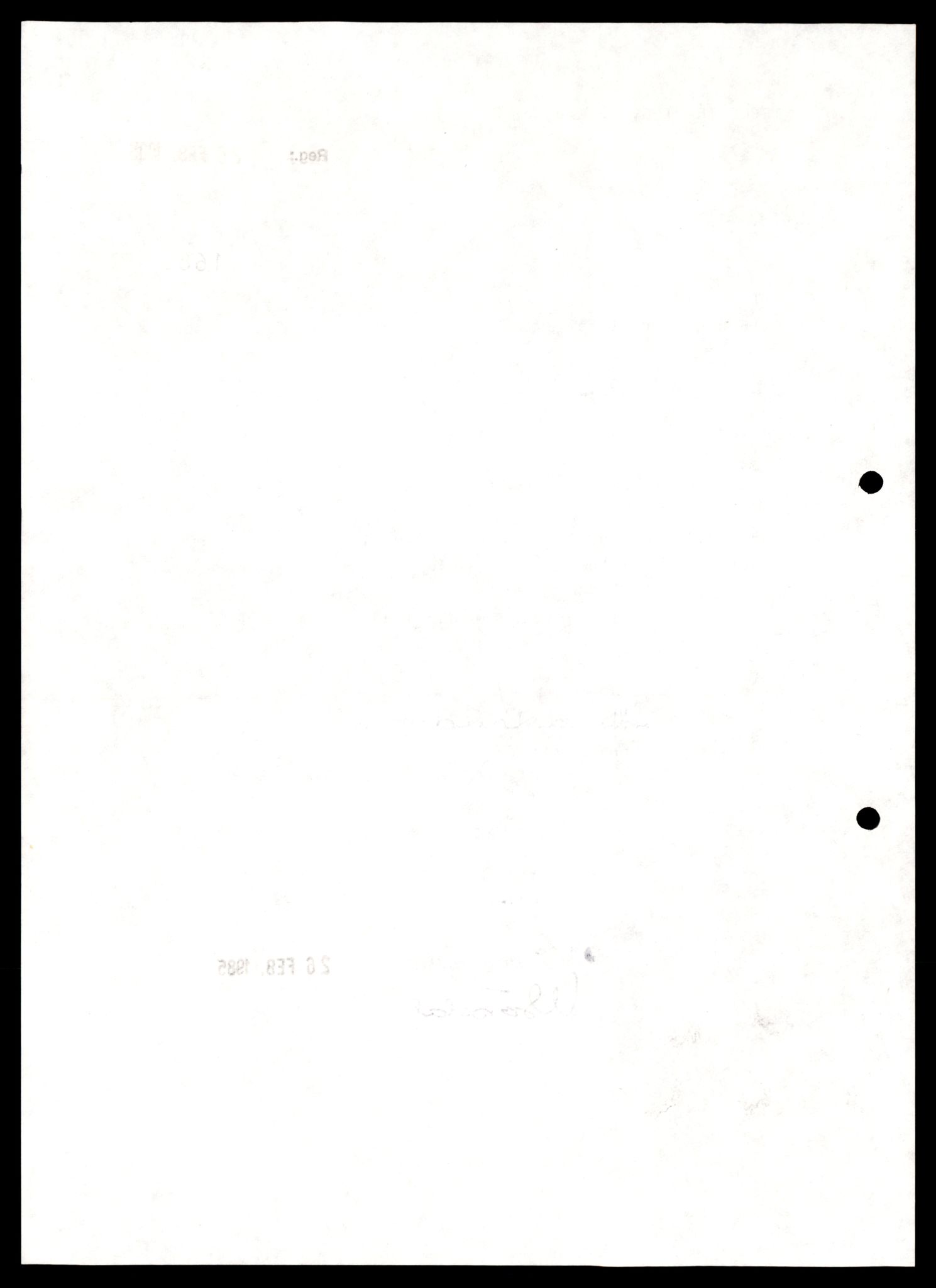 Oslo byfogd, Handelsregisteret, AV/SAT-A-10867/G/Gb/Gbb/L0081: Registreringsmeldinger, Tro-Ø, 1985, p. 6