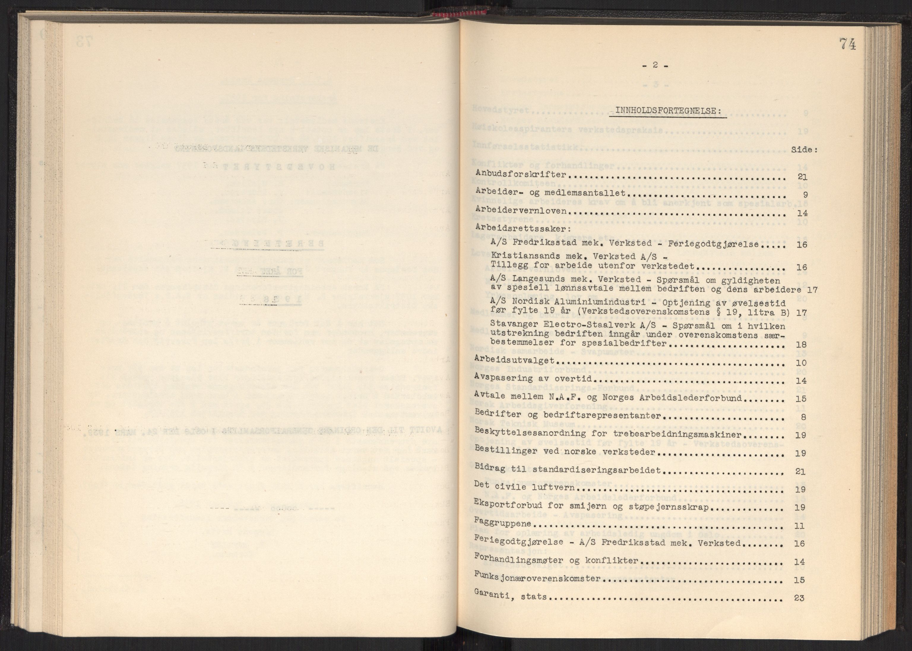 Teknologibedriftenes Landsforening TBL, AV/RA-PA-1700/A/Ad/L0006: Årsberetning med register, 1937-1943, p. 74