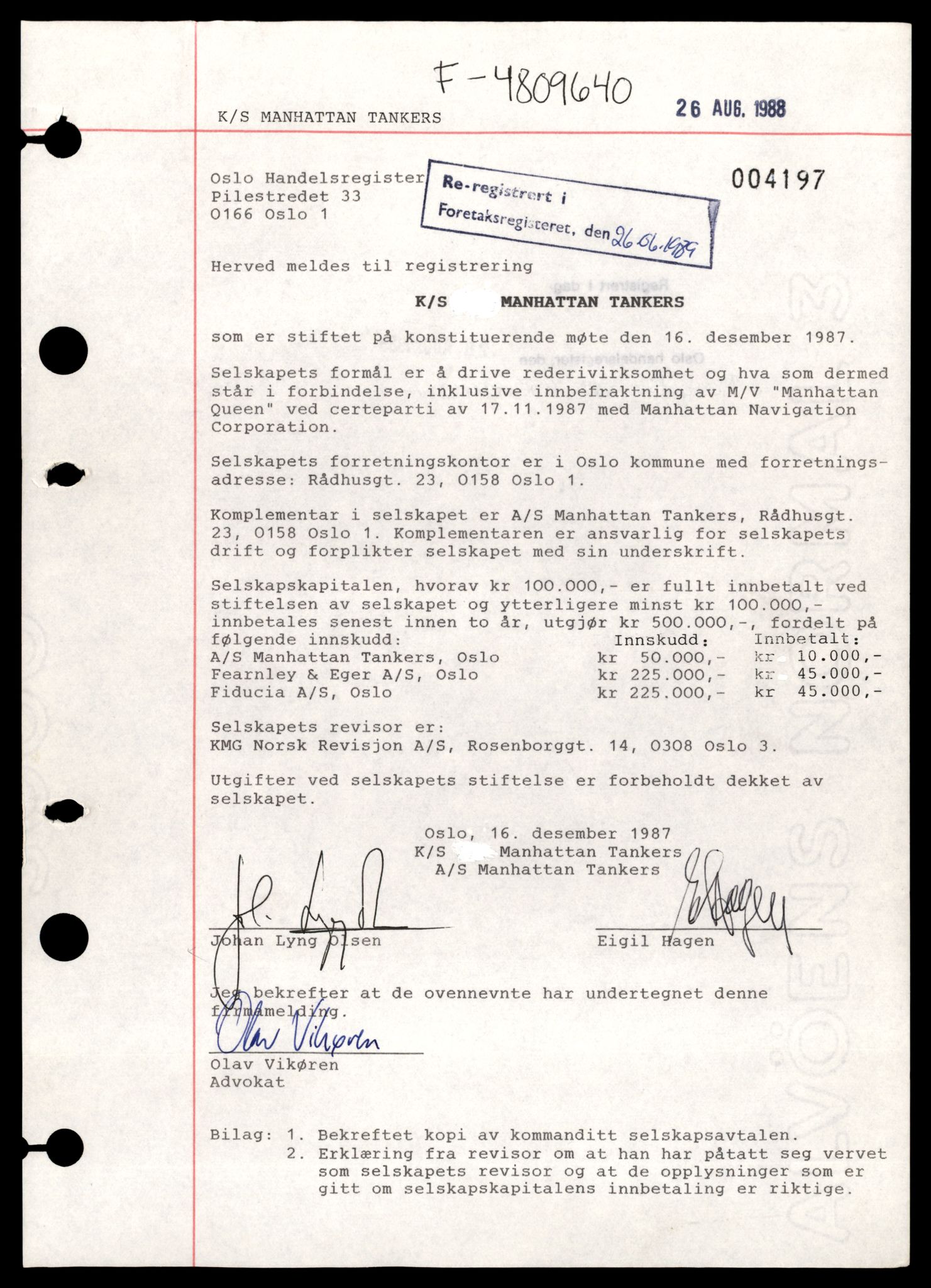 Oslo byfogd, Handelsregisteret, AV/SAT-A-10867/G/Gb/Gba/L0202: Kommandittselskap, M-Ø, 1944-1990