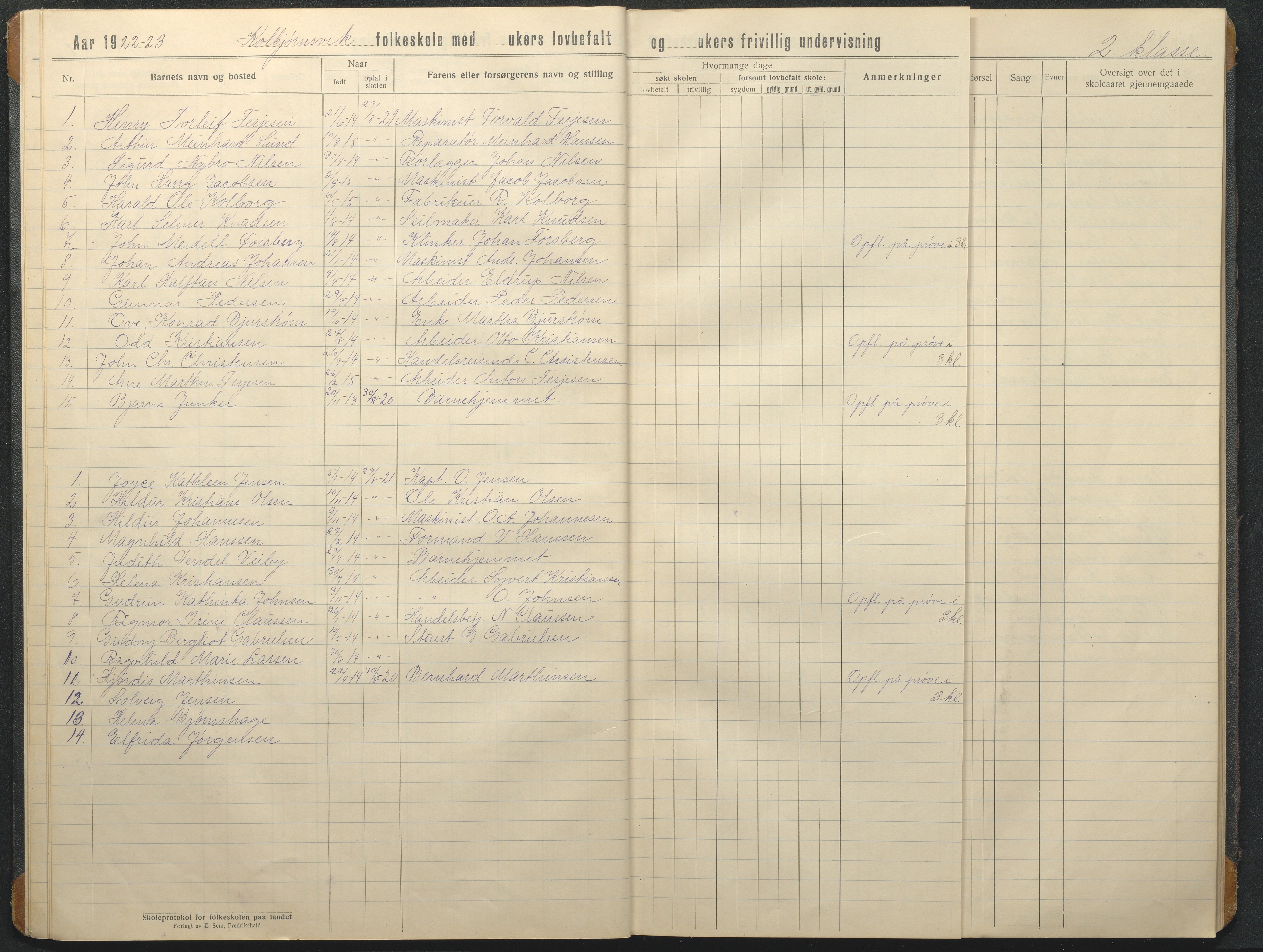 Hisøy kommune frem til 1991, AAKS/KA0922-PK/32/L0020: Skoleprotokoll, 1920-1931