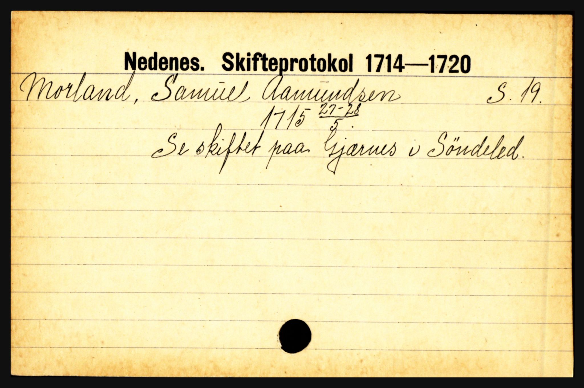 Nedenes sorenskriveri før 1824, AV/SAK-1221-0007/H, p. 20373