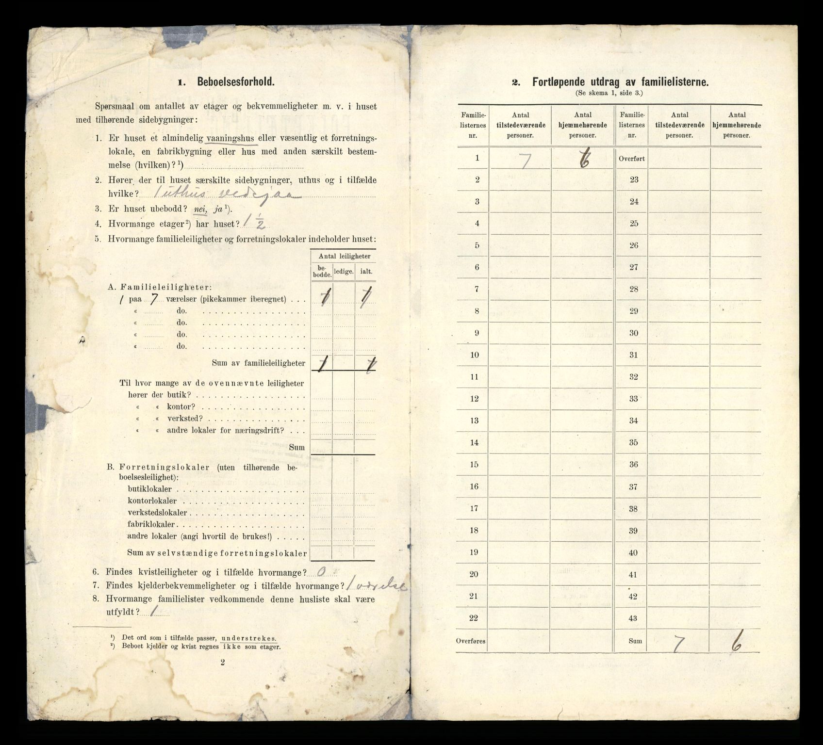 RA, 1910 census for Harstad, 1910, p. 28