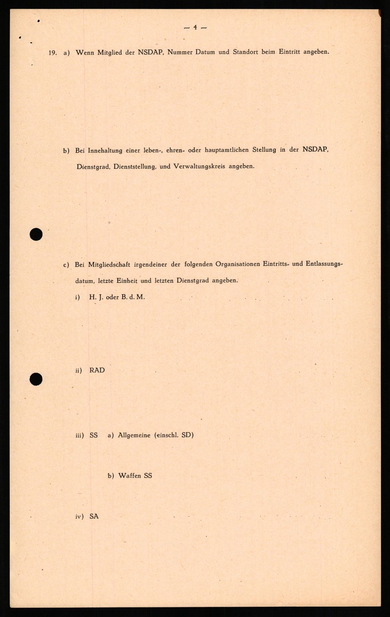 Forsvaret, Forsvarets overkommando II, RA/RAFA-3915/D/Db/L0021: CI Questionaires. Tyske okkupasjonsstyrker i Norge. Tyskere., 1945-1946, p. 344