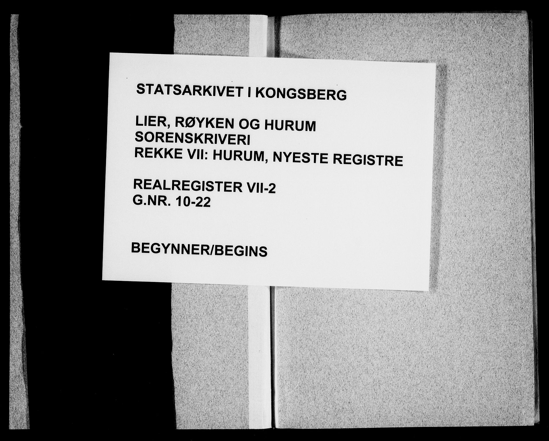 Lier, Røyken og Hurum sorenskriveri, SAKO/A-89/G/Gb/Gbf/L0002: Mortgage register no. VII 2