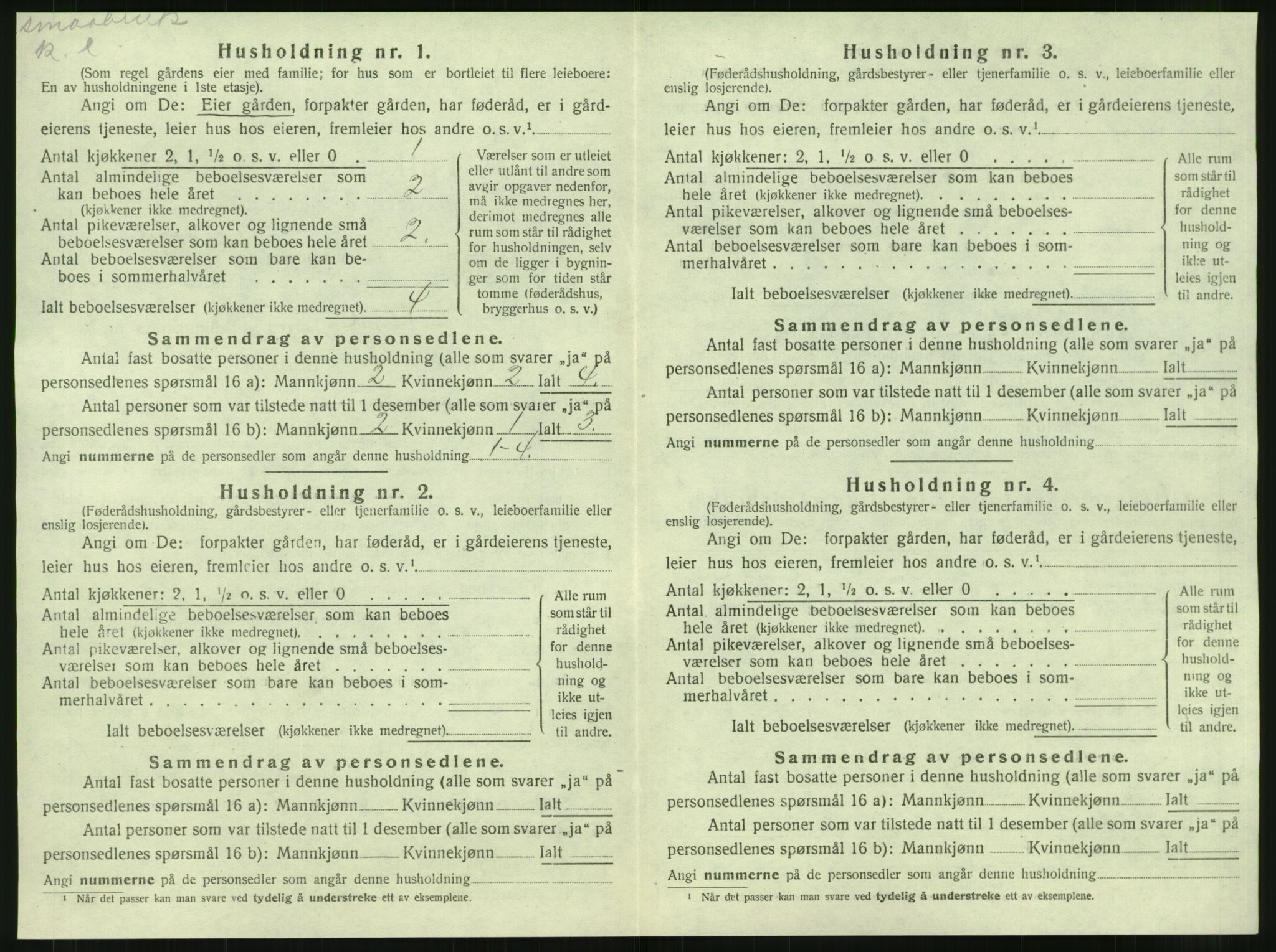 SAT, 1920 census for Beitstad, 1920, p. 746