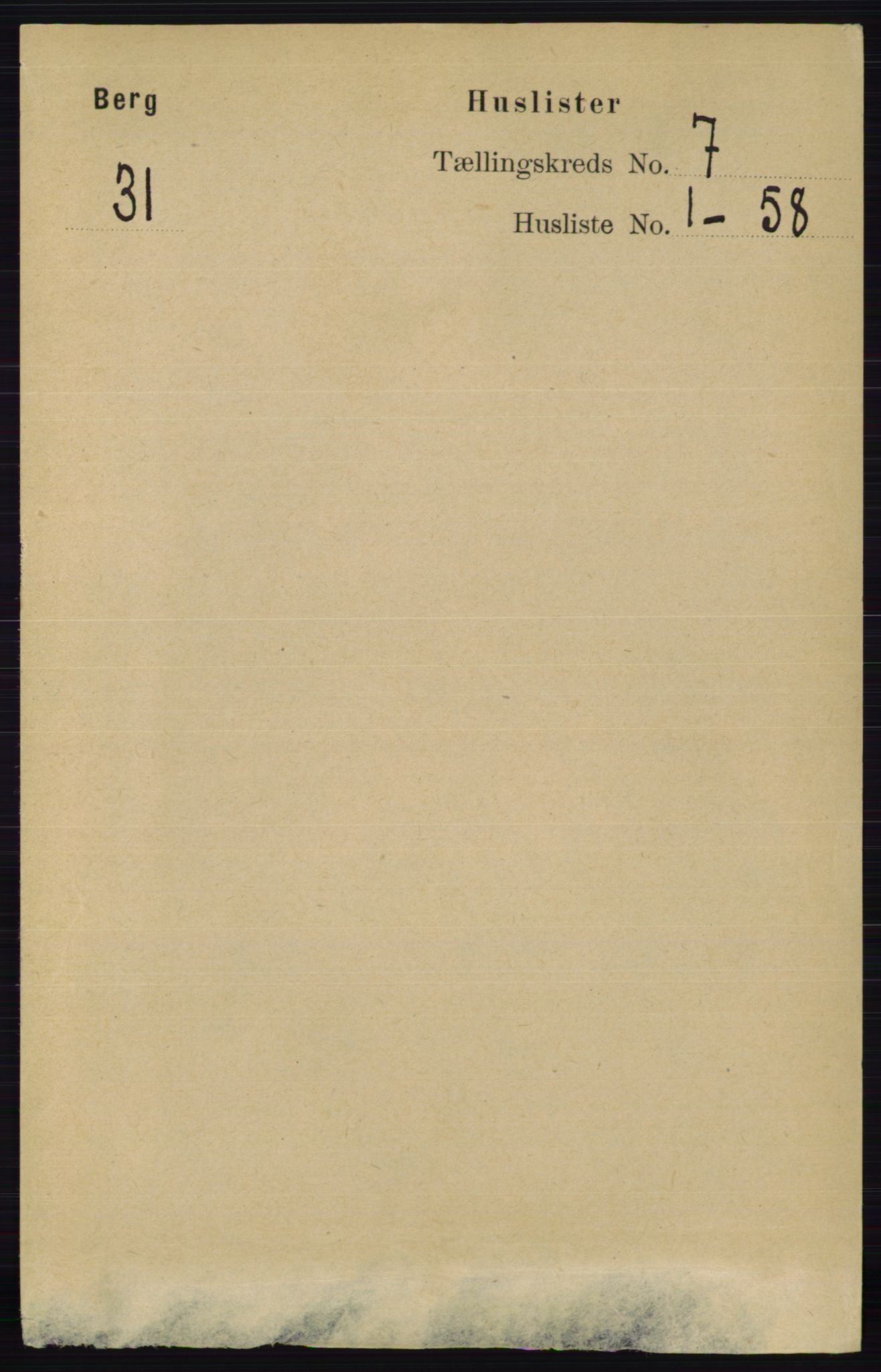 RA, 1891 census for 0116 Berg, 1891, p. 4902