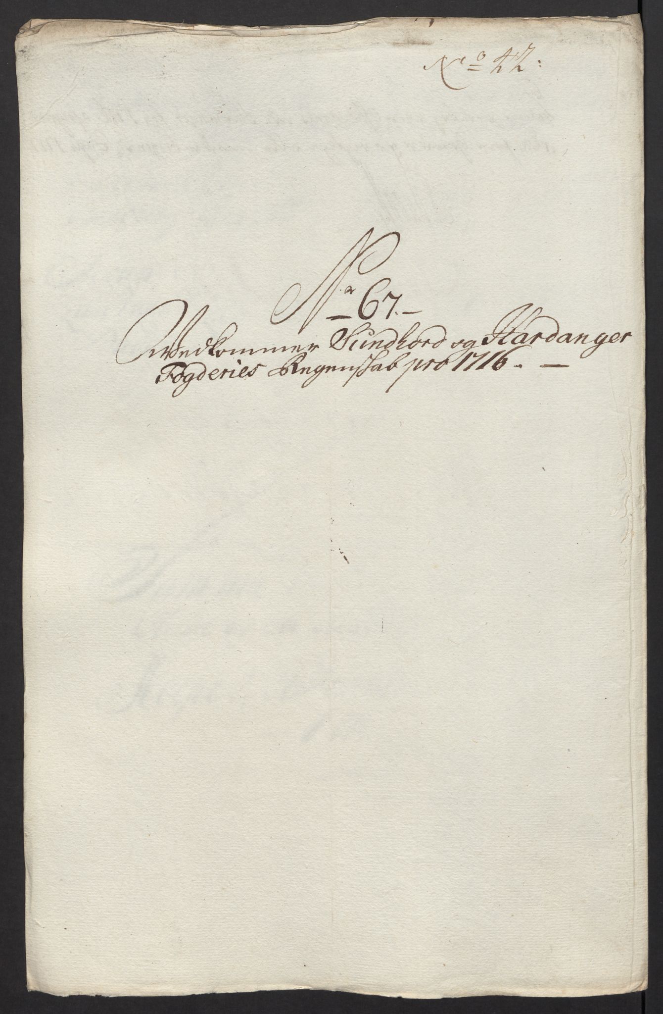 Rentekammeret inntil 1814, Reviderte regnskaper, Fogderegnskap, RA/EA-4092/R48/L2992: Fogderegnskap Sunnhordland og Hardanger, 1716, p. 302