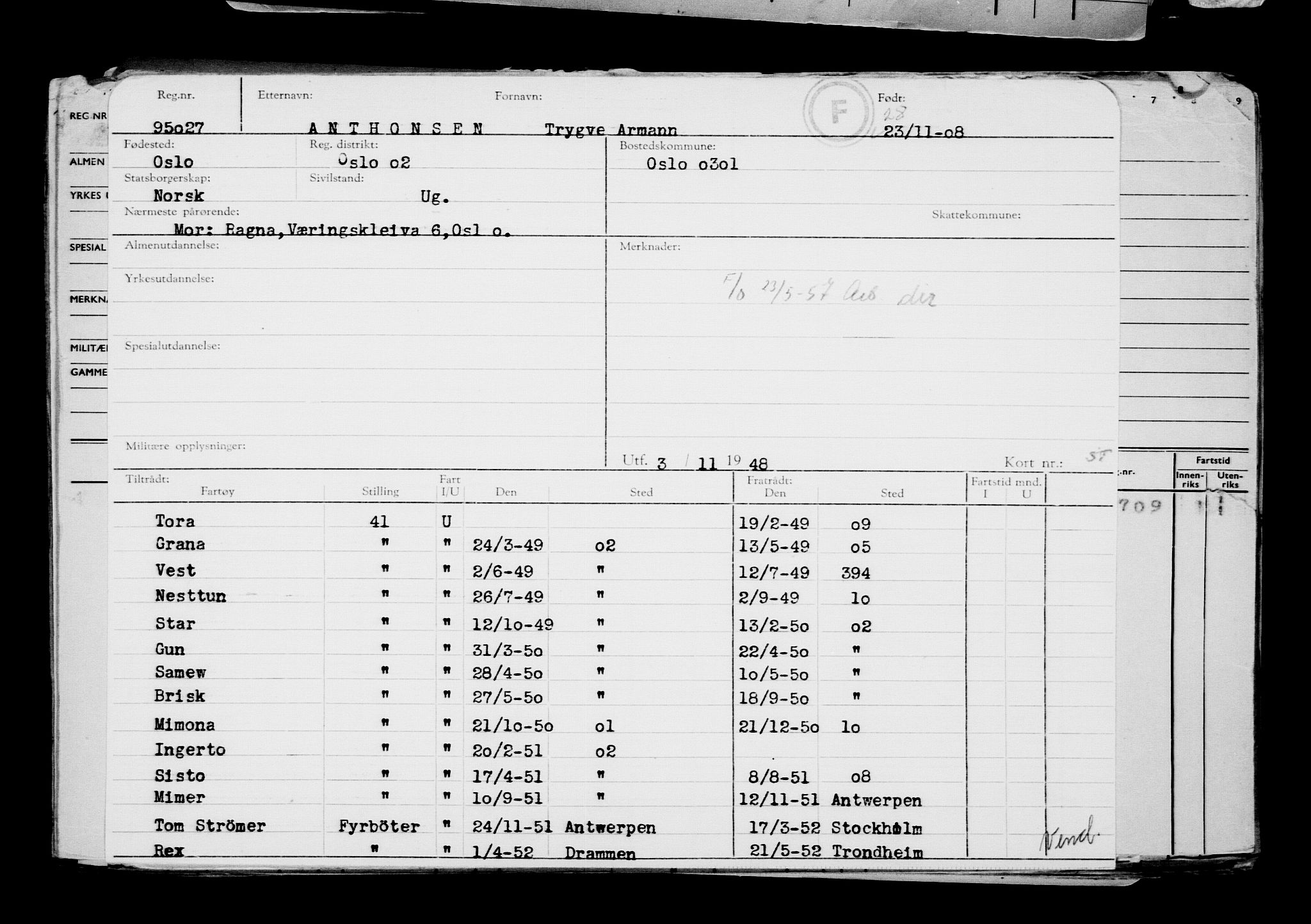 Direktoratet for sjømenn, AV/RA-S-3545/G/Gb/L0080: Hovedkort, 1908, p. 287