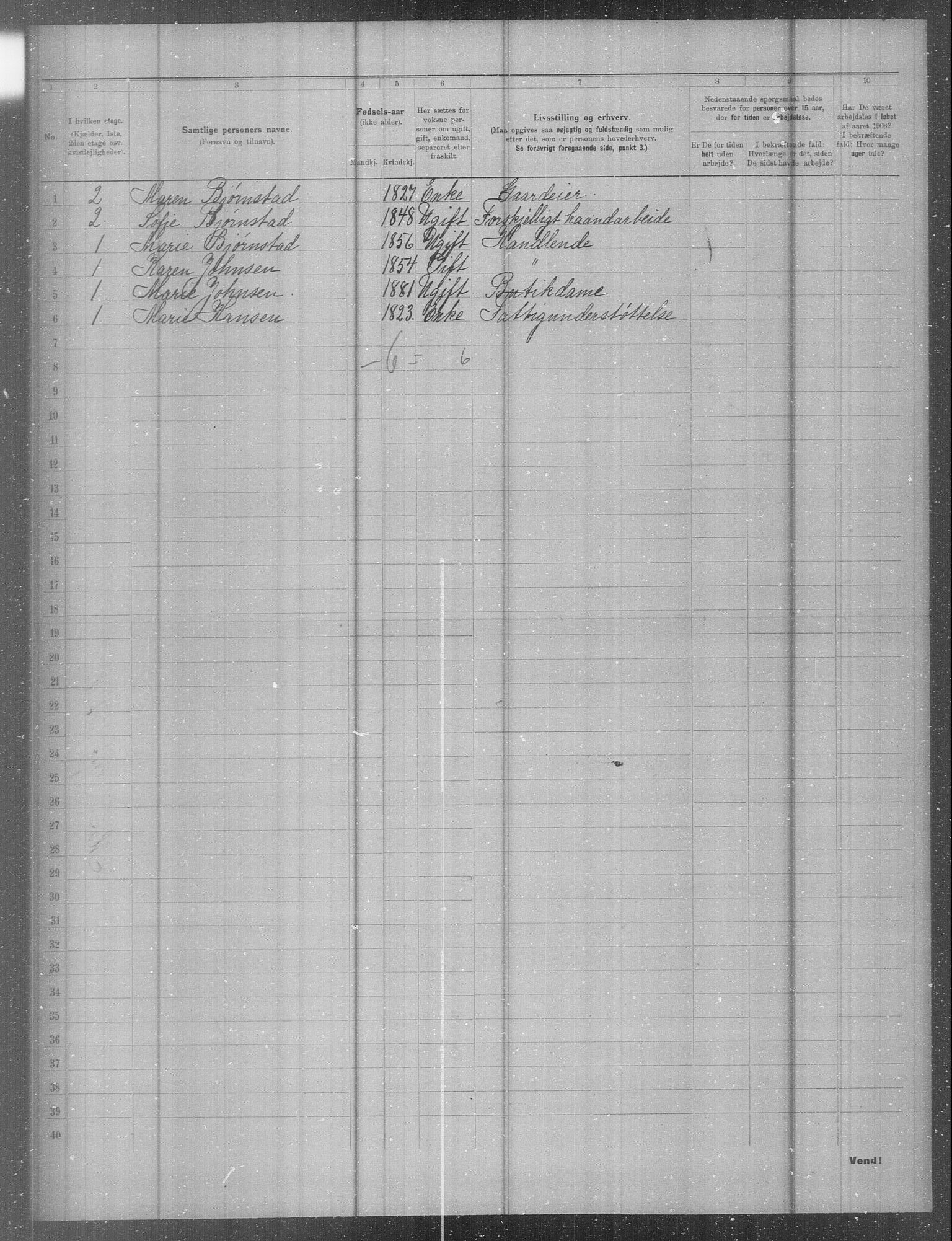 OBA, Municipal Census 1903 for Kristiania, 1903, p. 25129