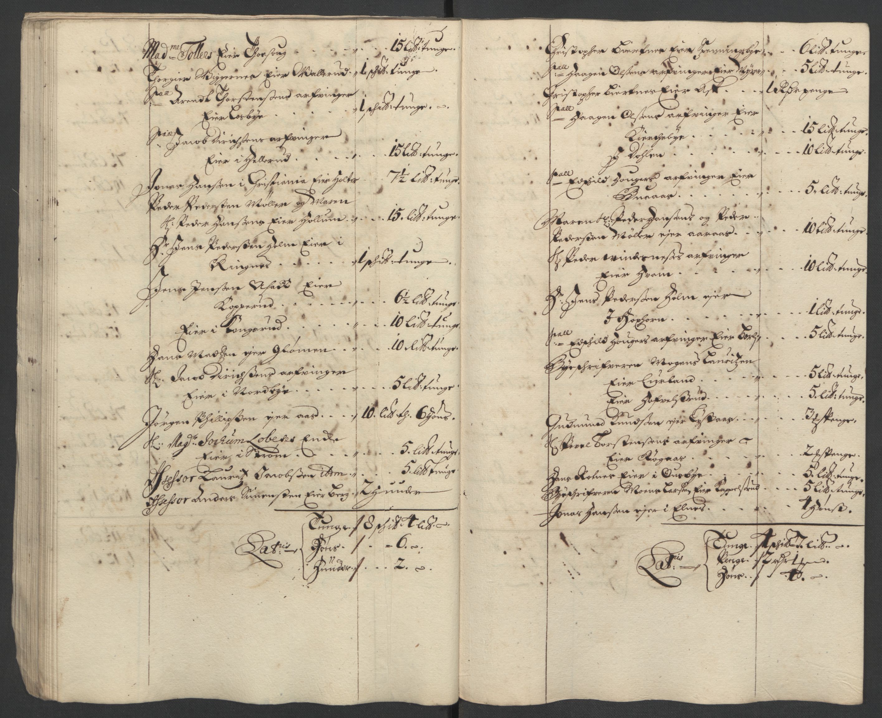 Rentekammeret inntil 1814, Reviderte regnskaper, Fogderegnskap, AV/RA-EA-4092/R11/L0580: Fogderegnskap Nedre Romerike, 1696-1697, p. 144