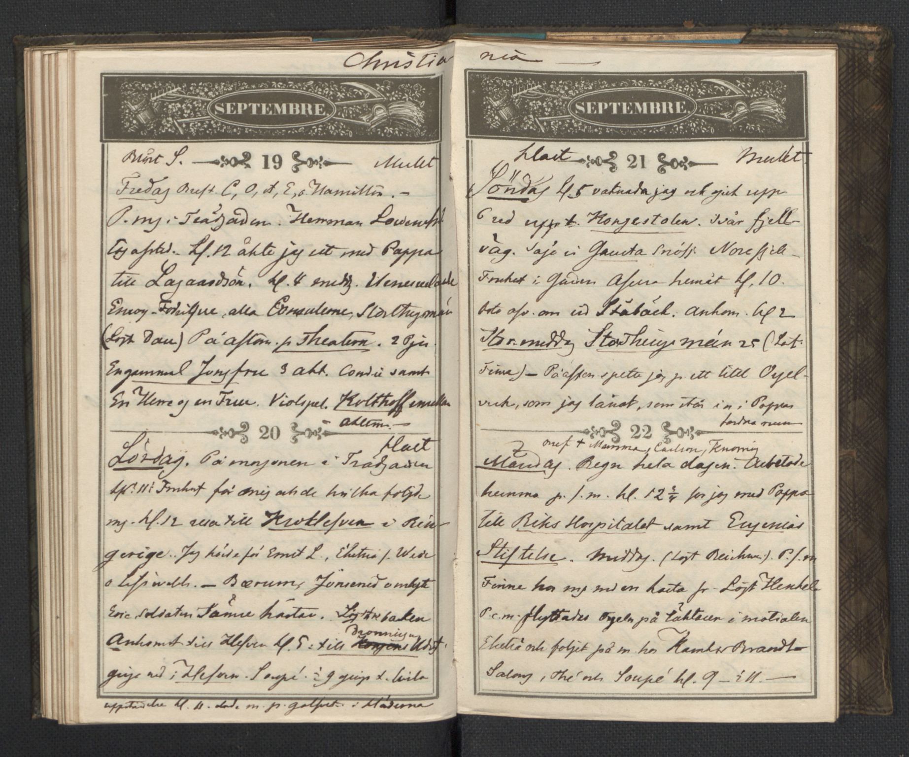 Bernadotte, AV/RA-PA-0318/F/L0001/0002: Privat materiale fra Bernadottefamilien / Dagbok, 1845, p. 75