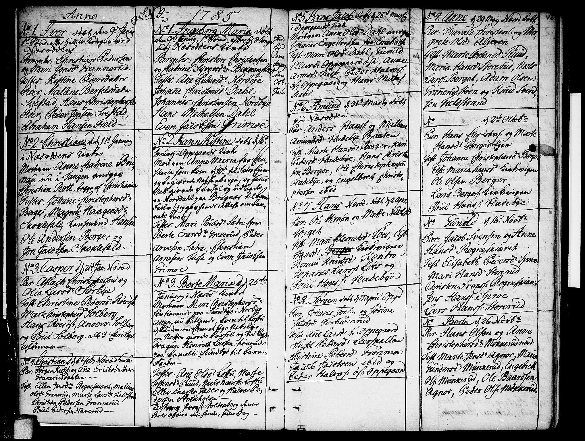 Nesodden prestekontor Kirkebøker, AV/SAO-A-10013/F/Fa/L0004: Parish register (official) no. I 4, 1780-1792, p. 12