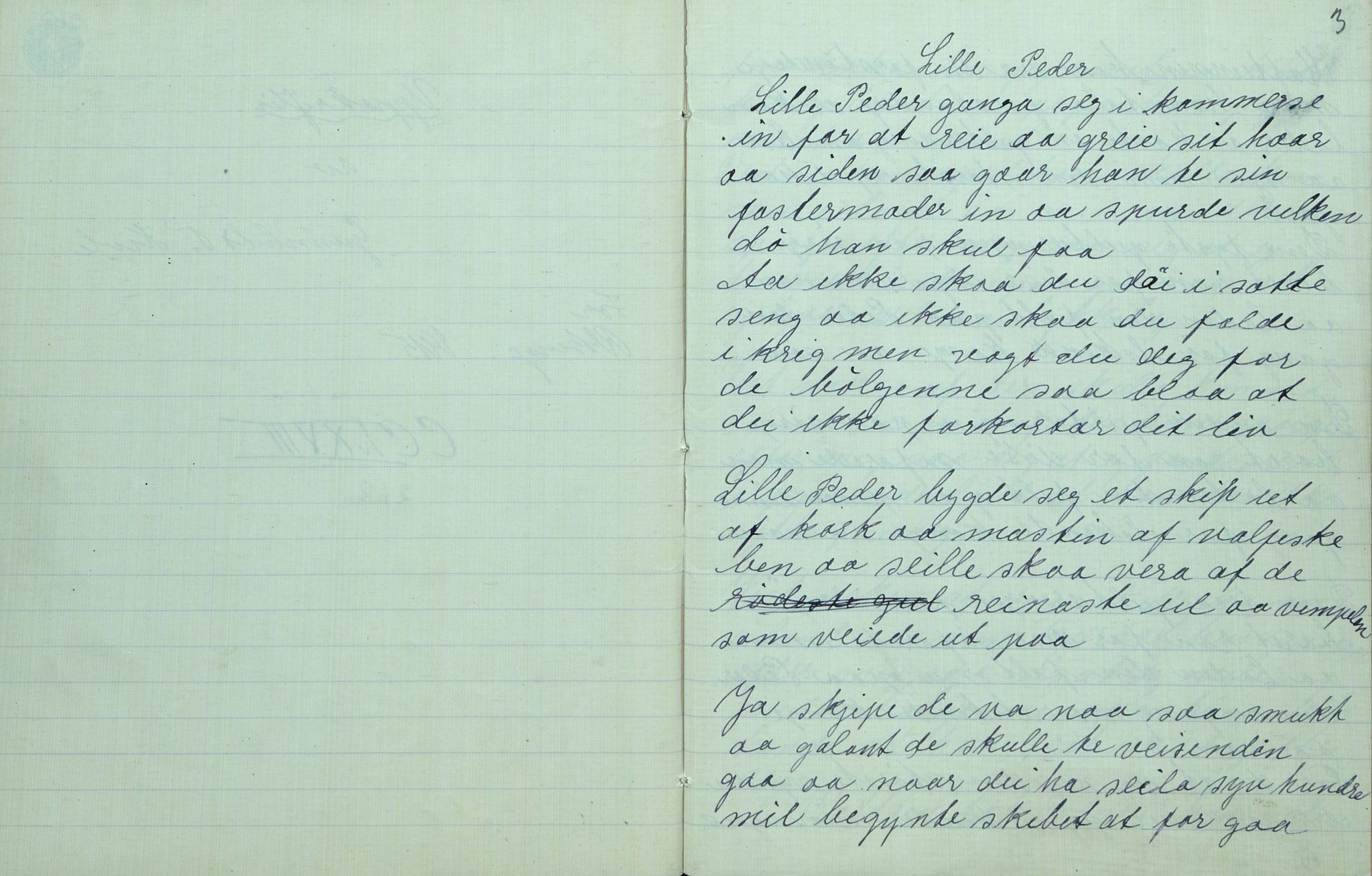 Rikard Berge, TEMU/TGM-A-1003/F/L0007/0018: 251-299 / 268 Uppskriftir av Gunnhild T. Kivle for Rikard Berge, 1915, p. 2-3