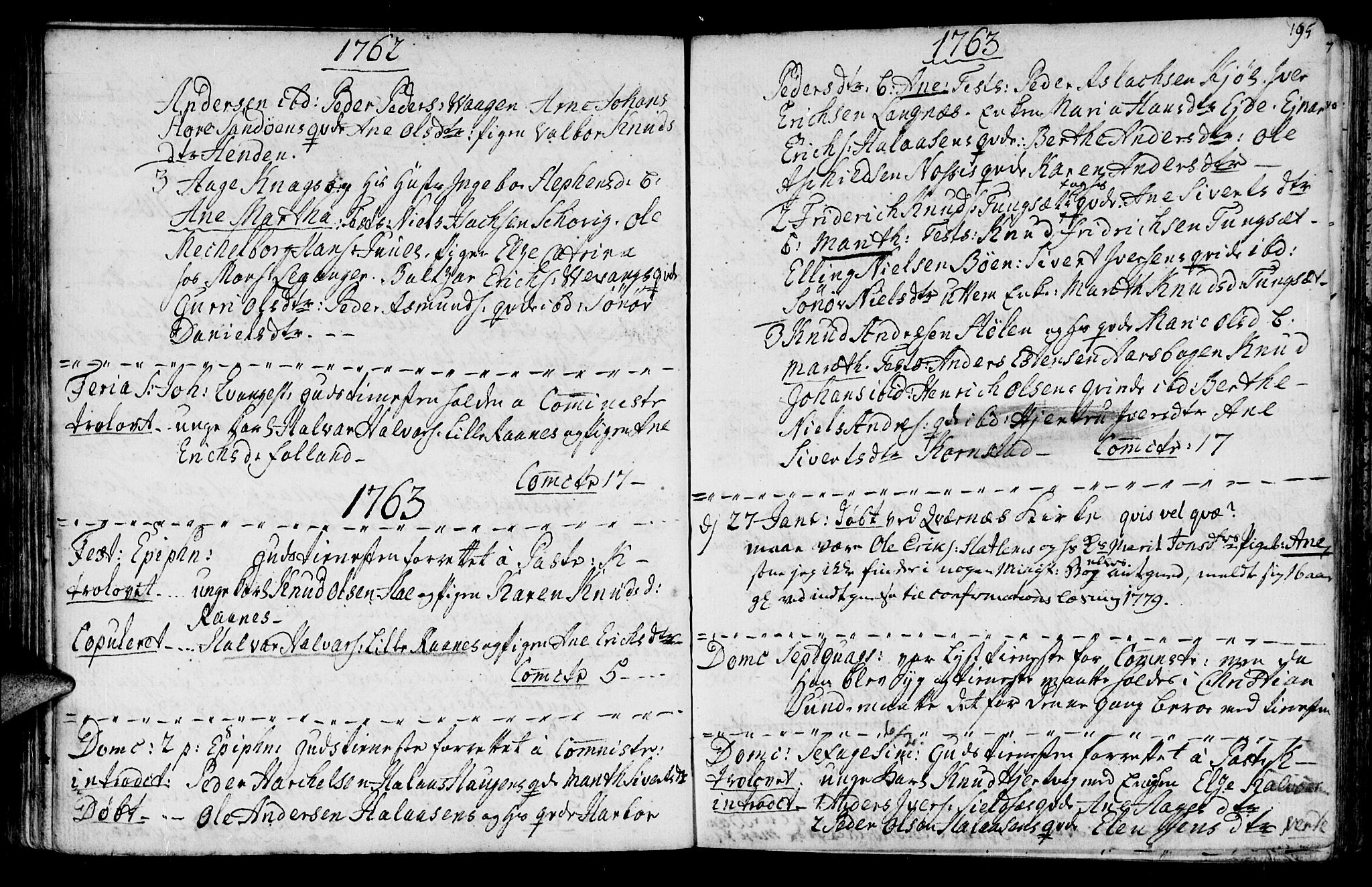 Ministerialprotokoller, klokkerbøker og fødselsregistre - Møre og Romsdal, AV/SAT-A-1454/570/L0828: Parish register (official) no. 570A02, 1750-1789, p. 194-195