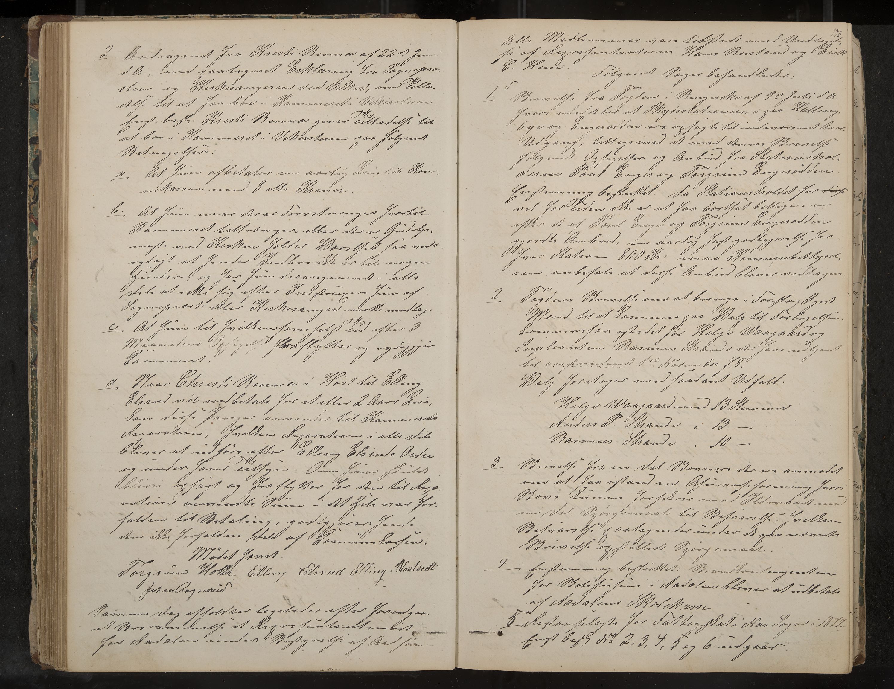 Ådal formannskap og sentraladministrasjon, IKAK/0614021/A/Aa/L0001: Møtebok, 1858-1891, p. 130