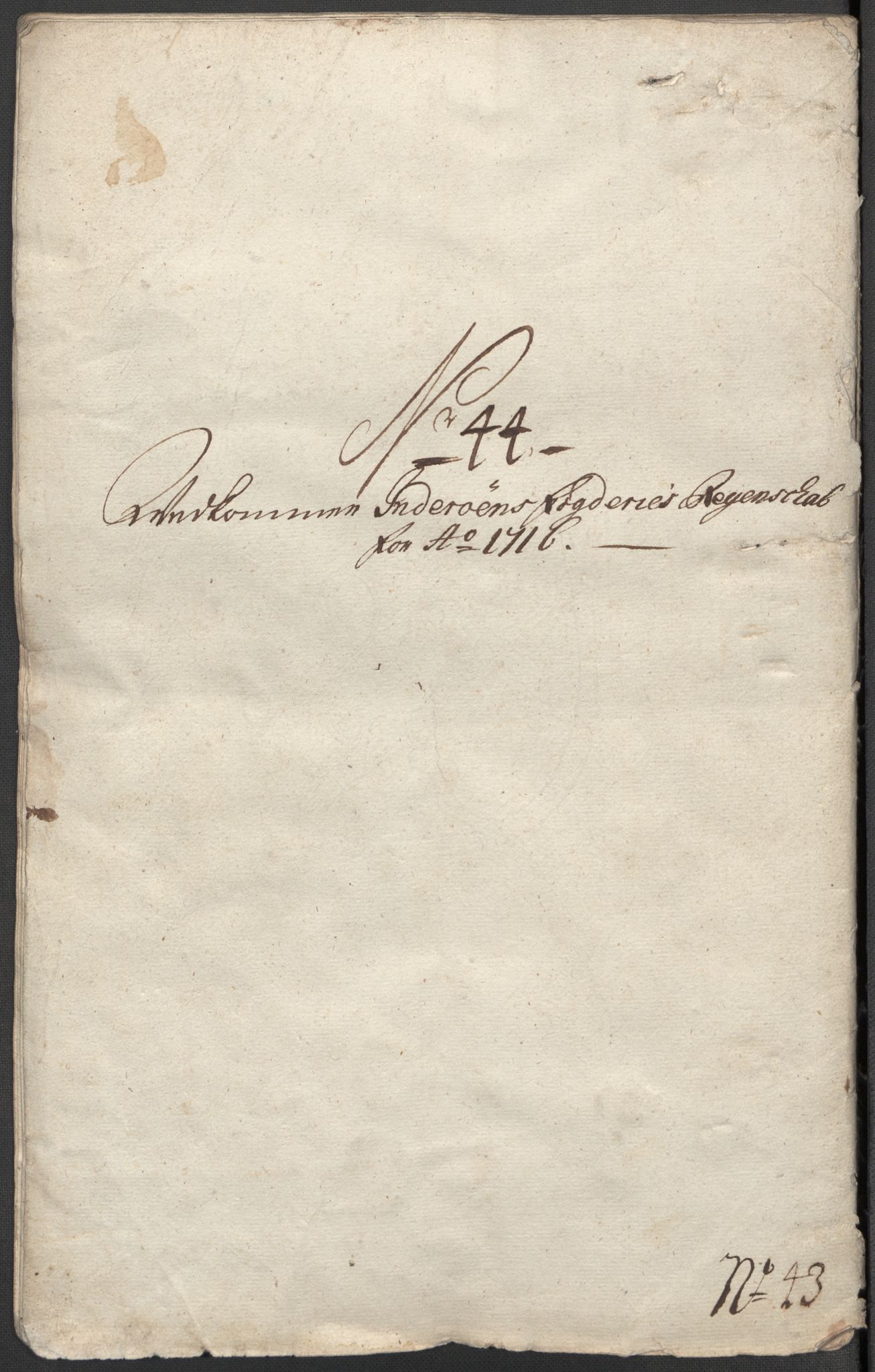 Rentekammeret inntil 1814, Reviderte regnskaper, Fogderegnskap, RA/EA-4092/R63/L4324: Fogderegnskap Inderøy, 1716, p. 321
