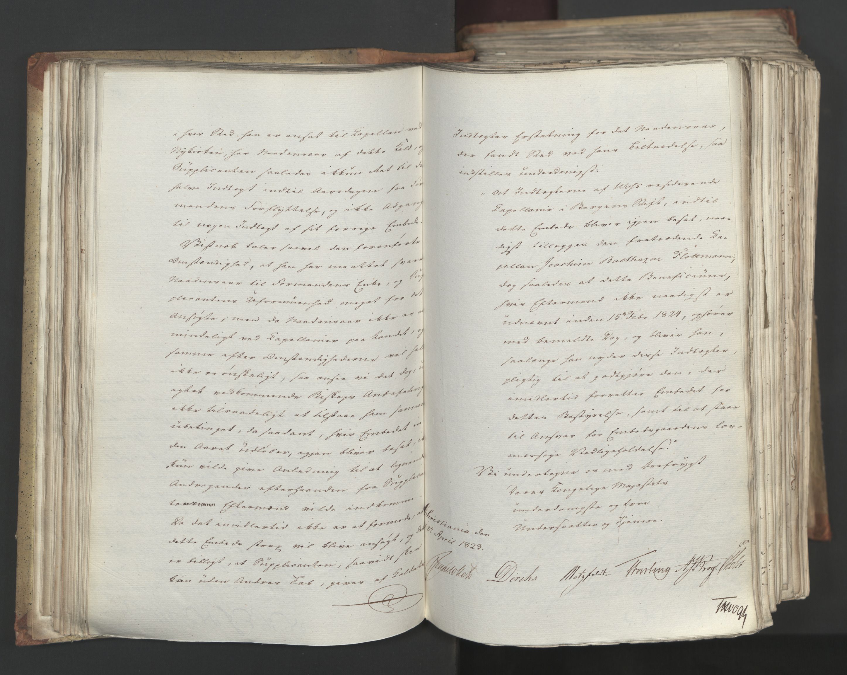 Statsrådsavdelingen i Stockholm, AV/RA-S-1003/D/Da/L0034: Regjeringsinnstillinger nr. 275-540, 1823, p. 119