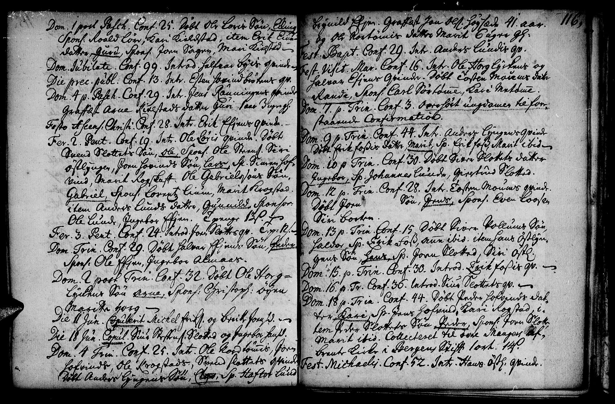 Ministerialprotokoller, klokkerbøker og fødselsregistre - Sør-Trøndelag, SAT/A-1456/692/L1101: Parish register (official) no. 692A01, 1690-1746, p. 116