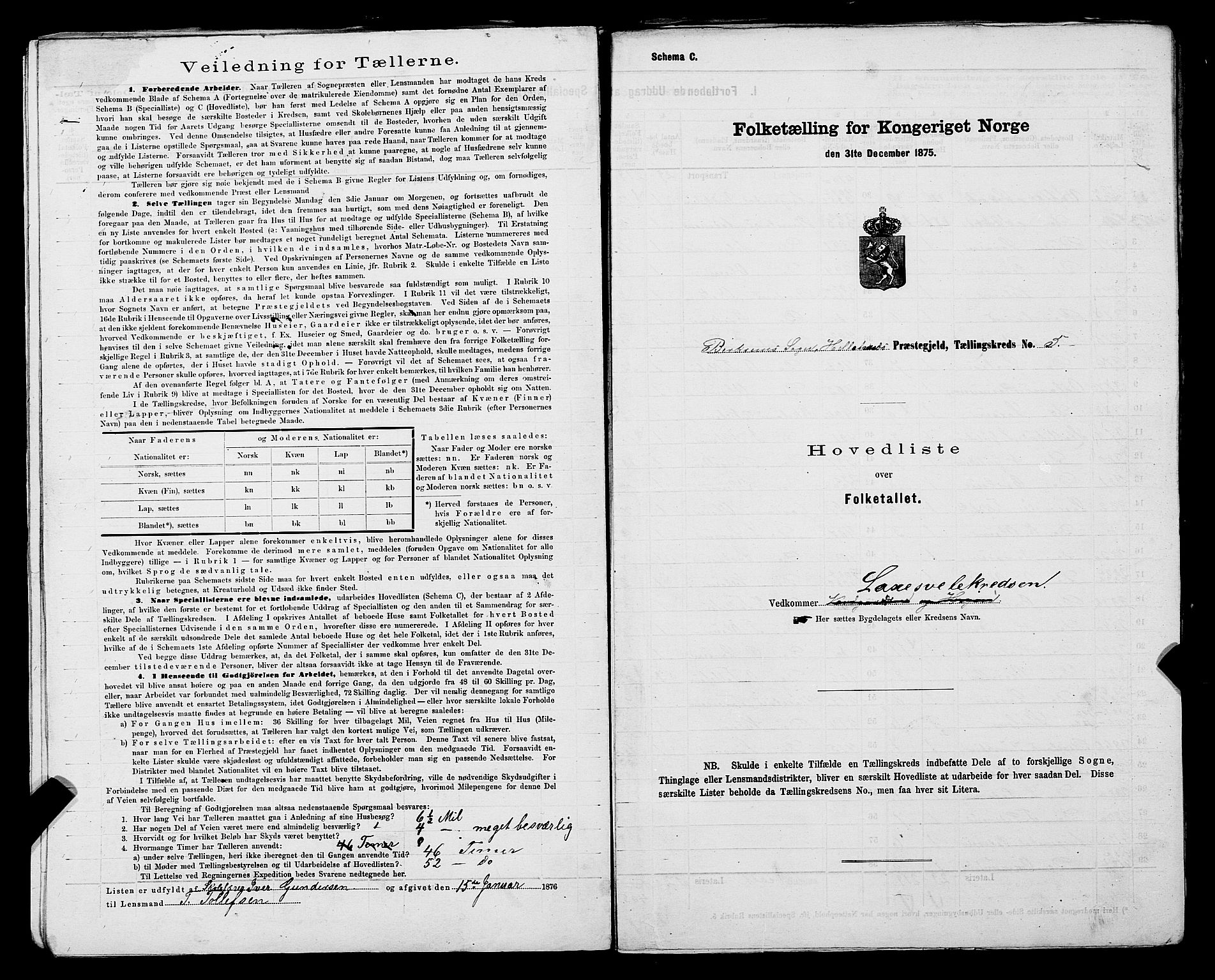 SAST, 1875 census for 1115P Helleland, 1875, p. 40