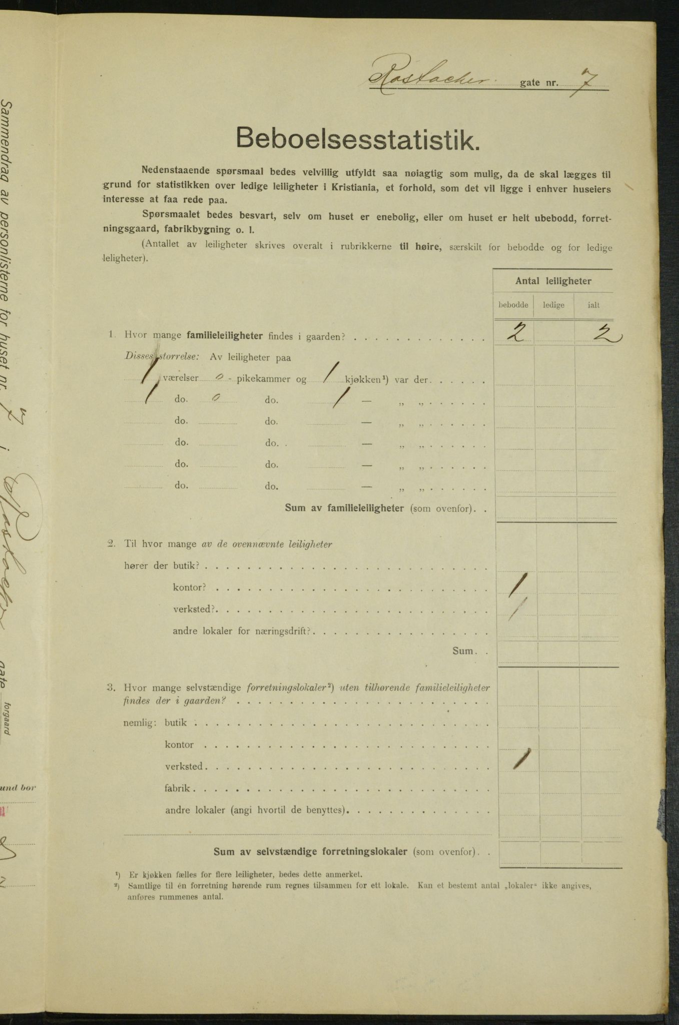 OBA, Municipal Census 1915 for Kristiania, 1915, p. 84210