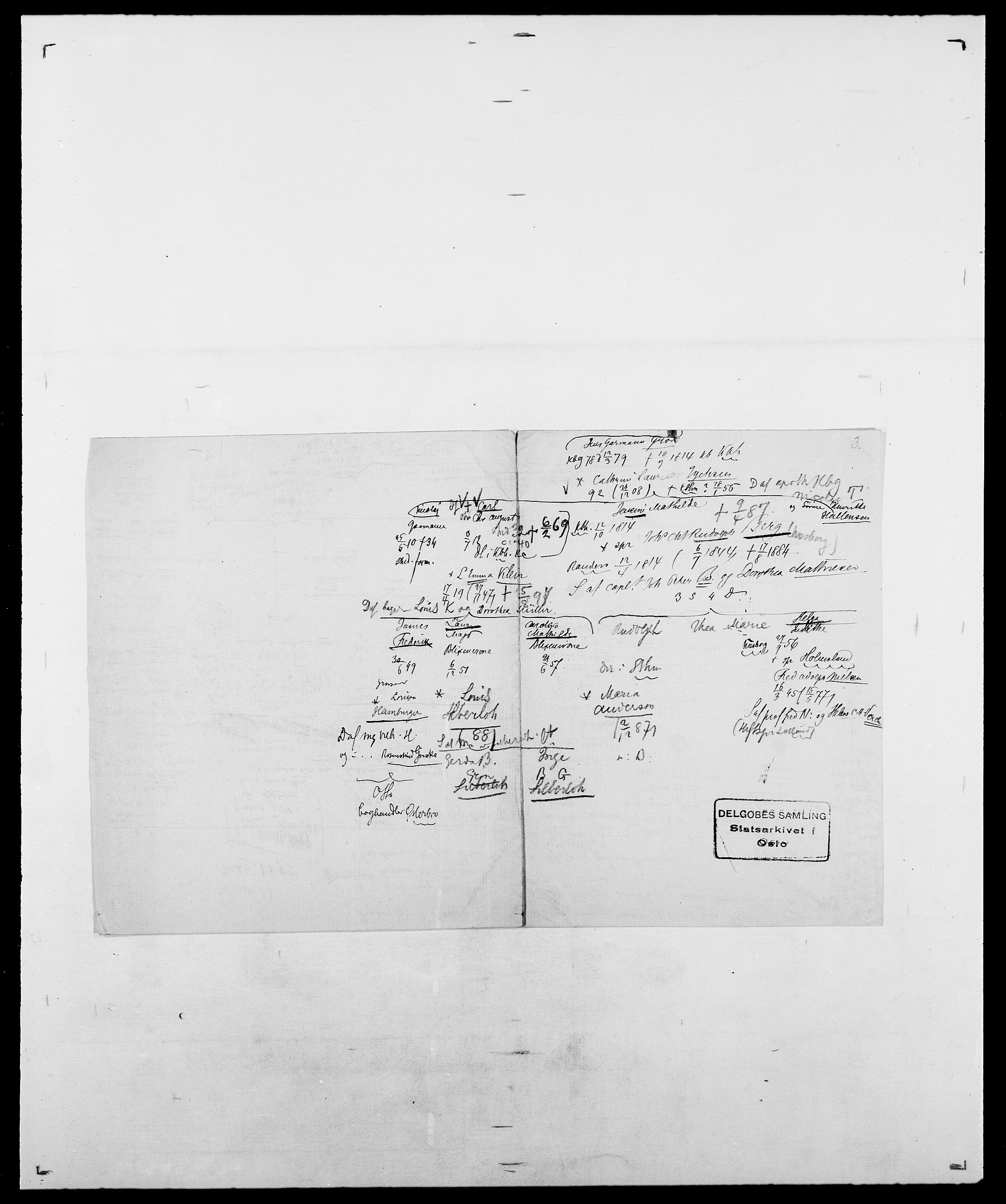 Delgobe, Charles Antoine - samling, AV/SAO-PAO-0038/D/Da/L0015: Grodtshilling - Halvorsæth, p. 189