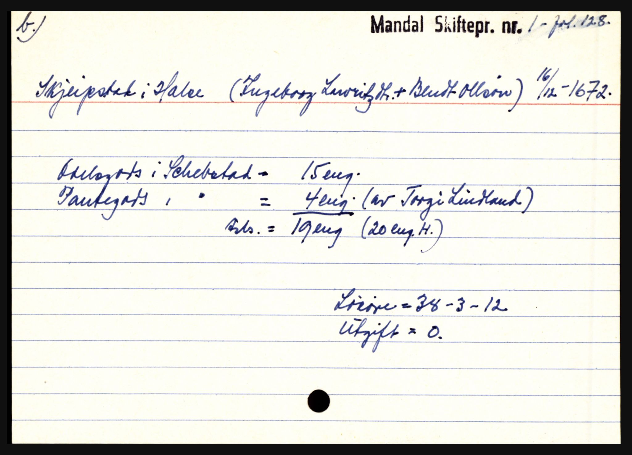 Mandal sorenskriveri, AV/SAK-1221-0005/001/H, p. 20190