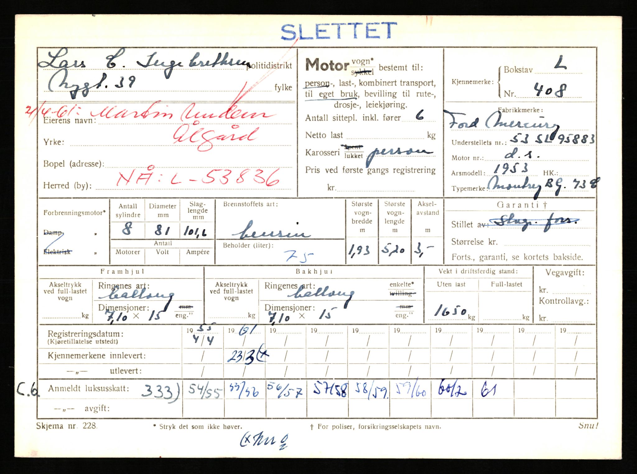 Stavanger trafikkstasjon, AV/SAST-A-101942/0/F/L0002: L-350 - L-699, 1930-1971, p. 317