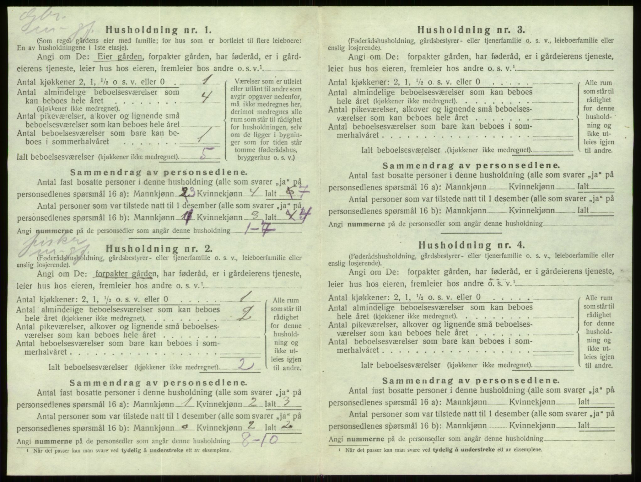 SAB, 1920 census for Davik, 1920, p. 683