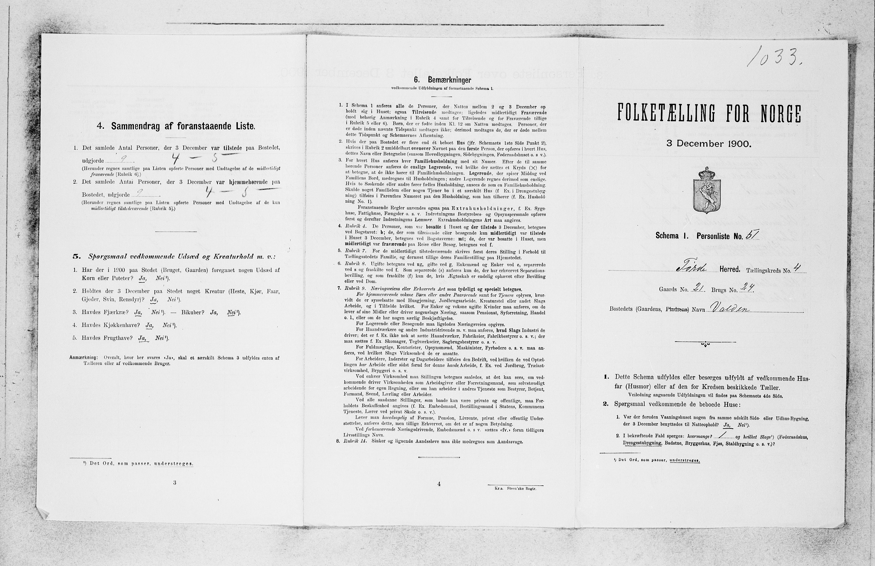 SAB, 1900 census for Førde, 1900, p. 384