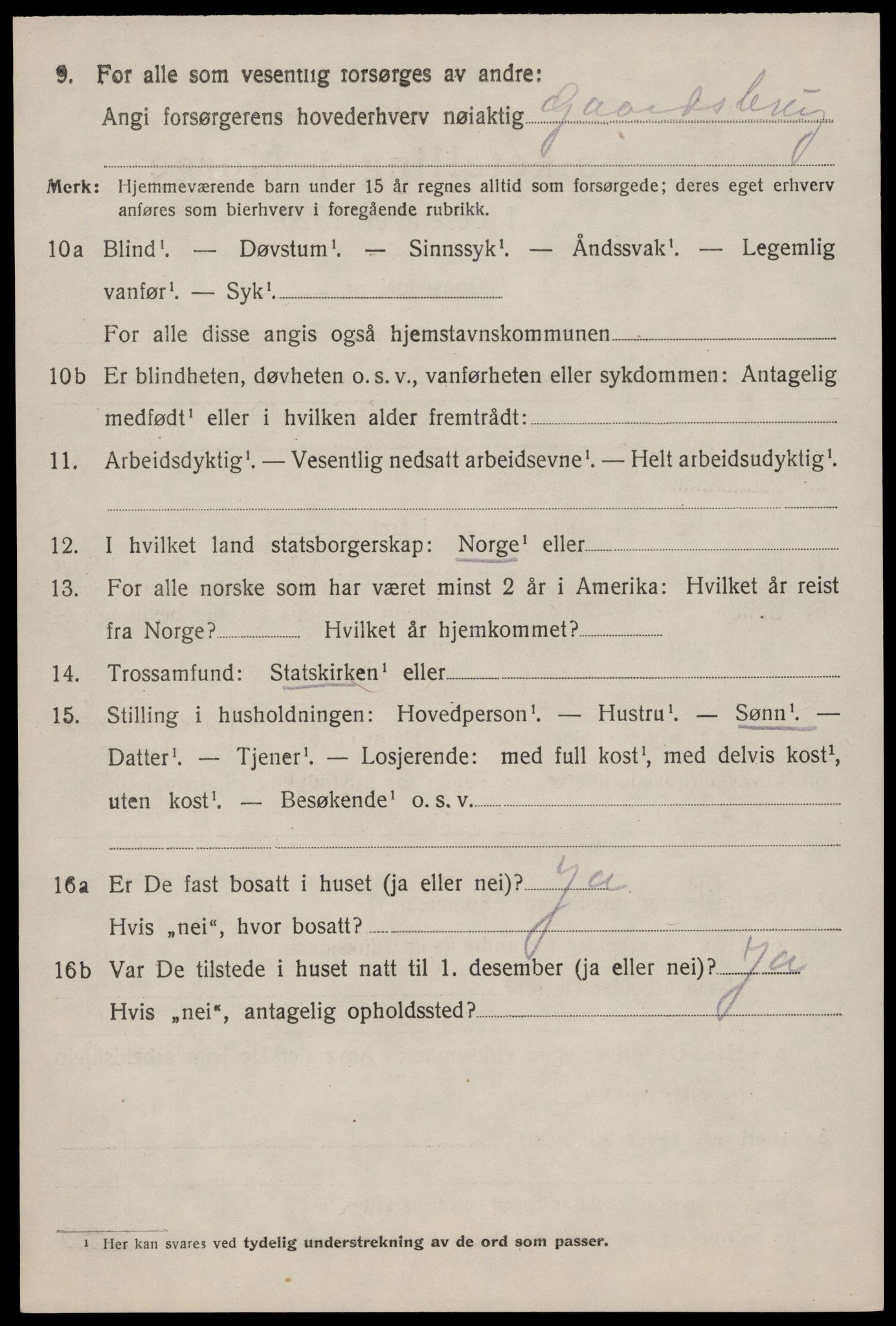 SAST, 1920 census for Bjerkreim, 1920, p. 1773