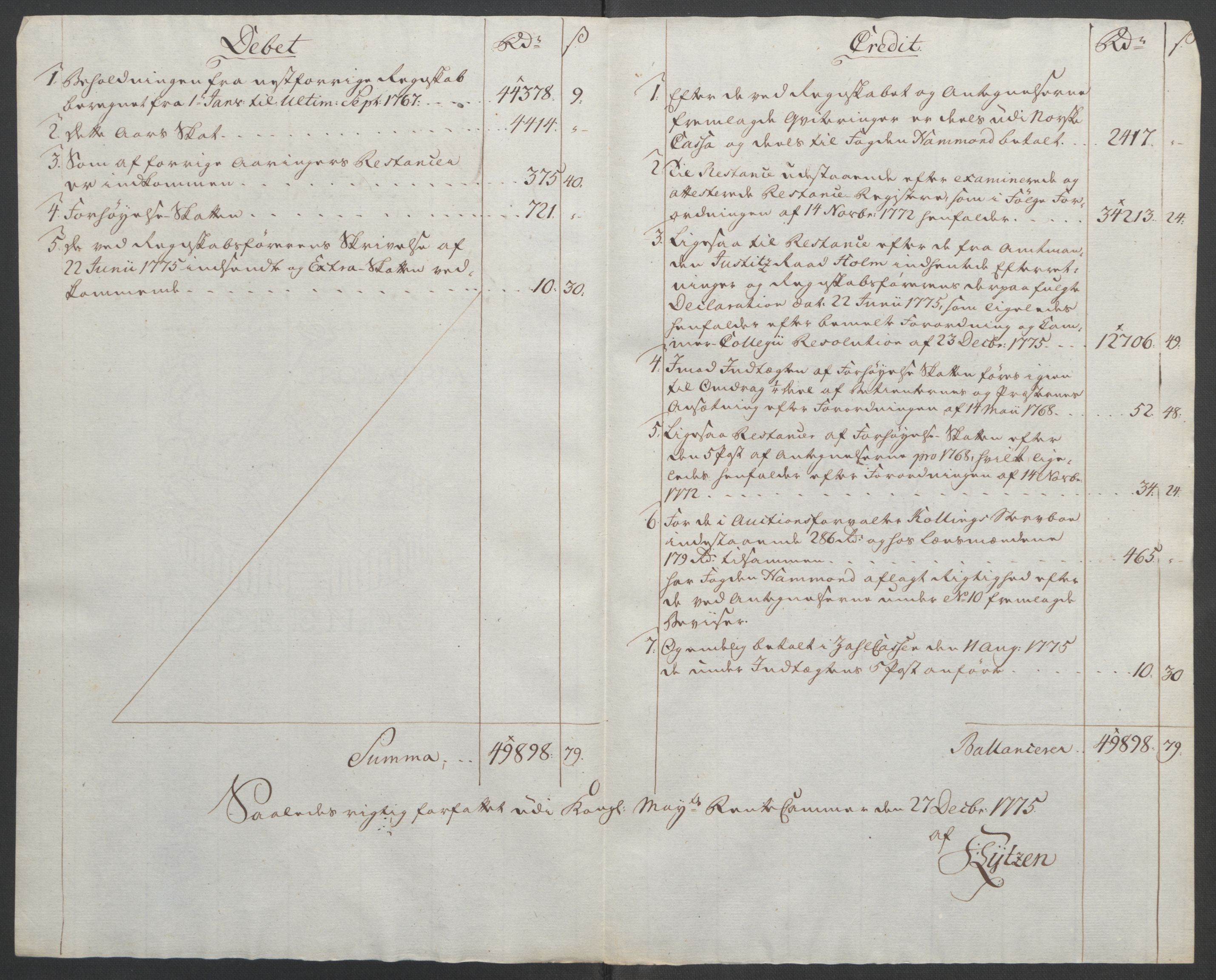 Rentekammeret inntil 1814, Reviderte regnskaper, Fogderegnskap, RA/EA-4092/R45/L2704: Ekstraskatten Lista og Mandal, 1762-1768, p. 457
