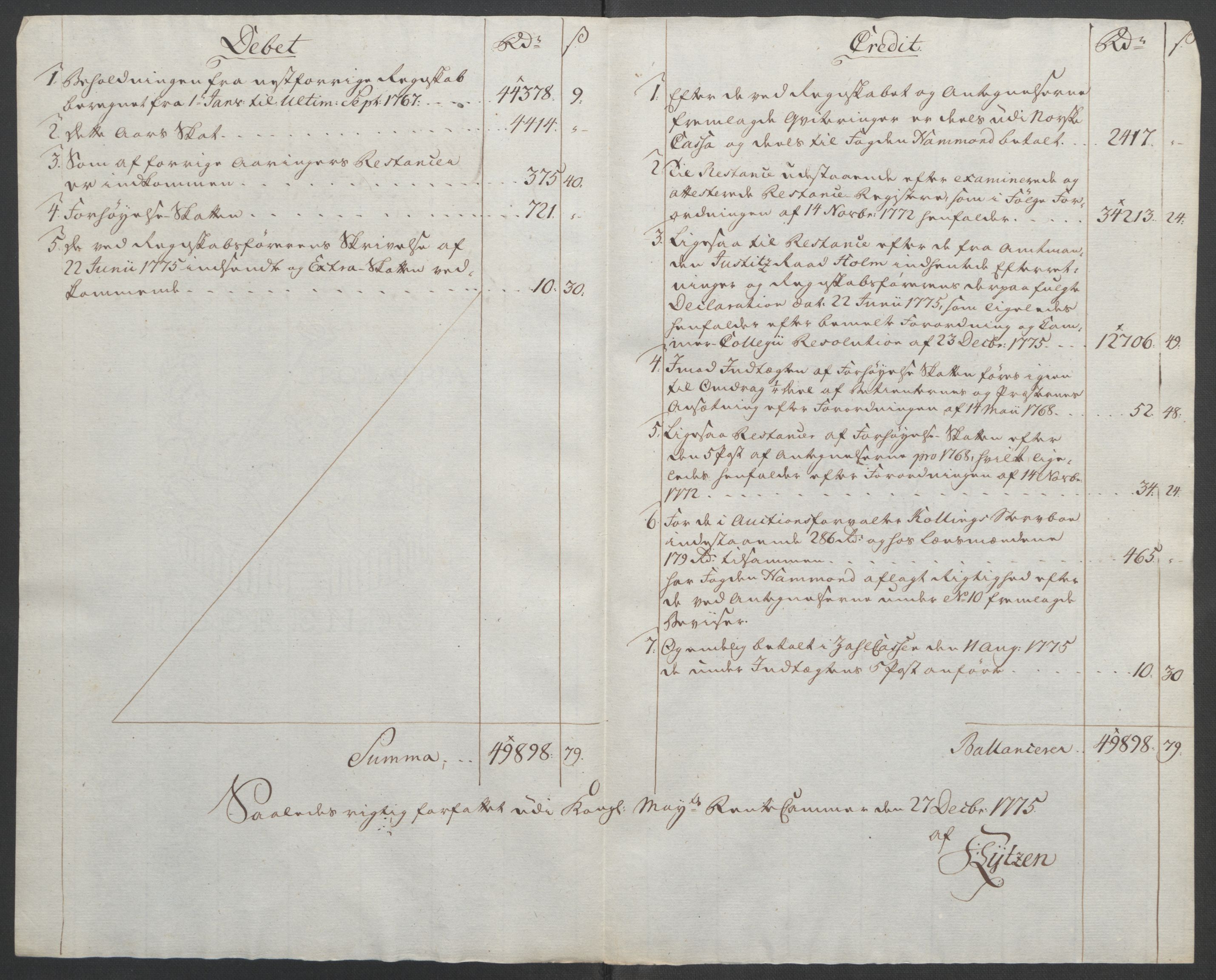 Rentekammeret inntil 1814, Reviderte regnskaper, Fogderegnskap, AV/RA-EA-4092/R45/L2704: Ekstraskatten Lista og Mandal, 1762-1768, p. 457