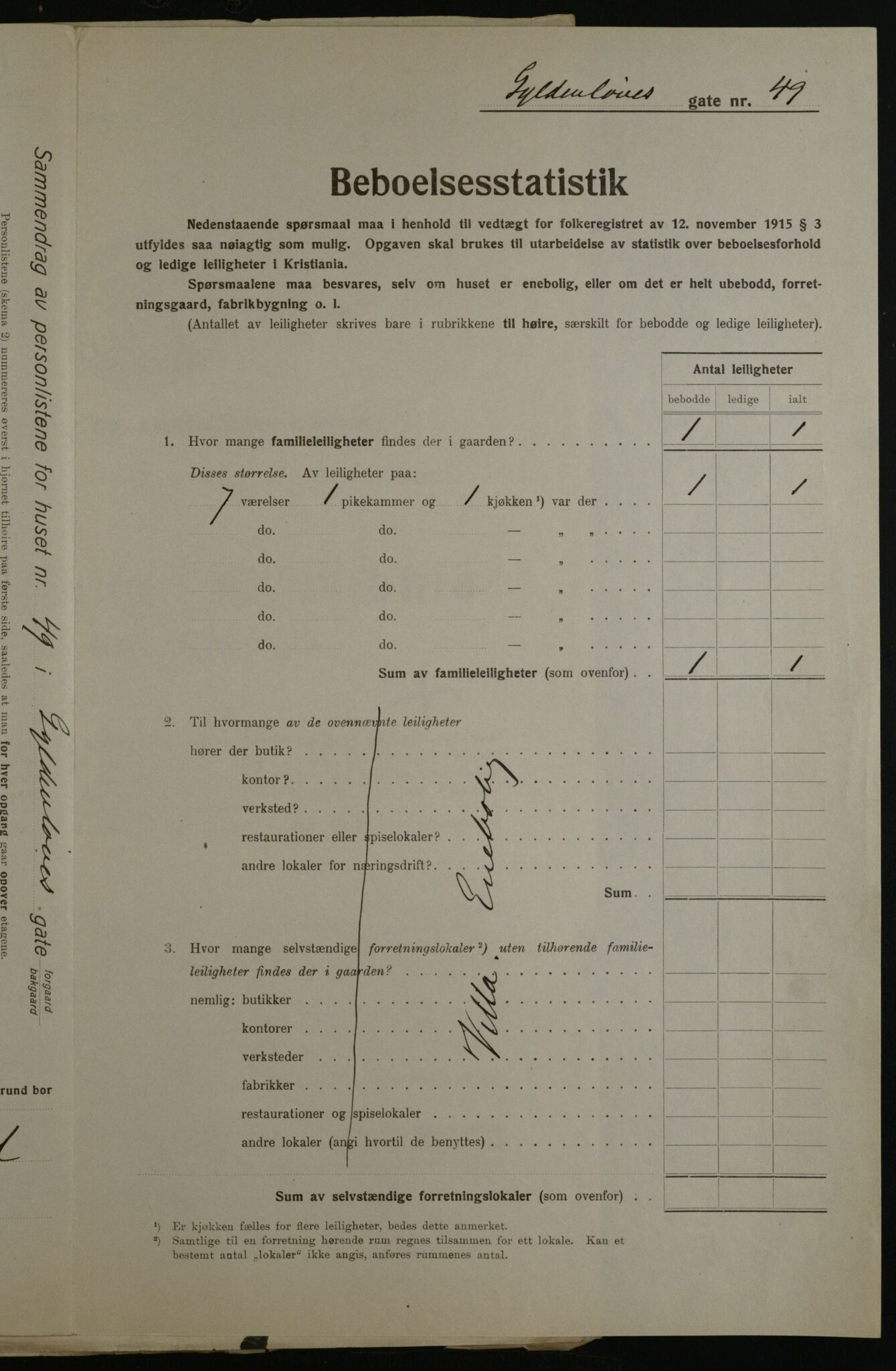 OBA, Municipal Census 1923 for Kristiania, 1923, p. 36577