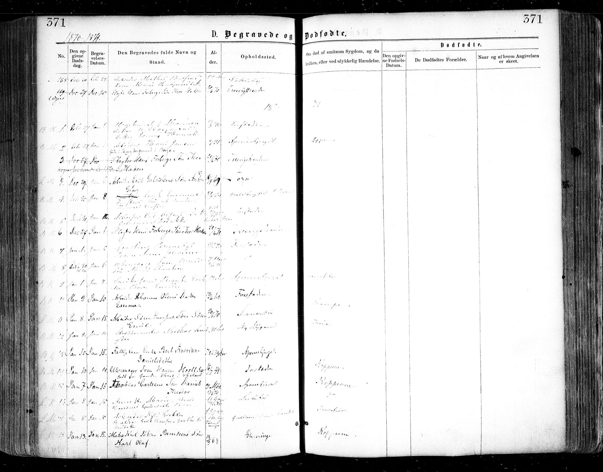 Glemmen prestekontor Kirkebøker, SAO/A-10908/F/Fa/L0008: Parish register (official) no. 8, 1862-1871, p. 371