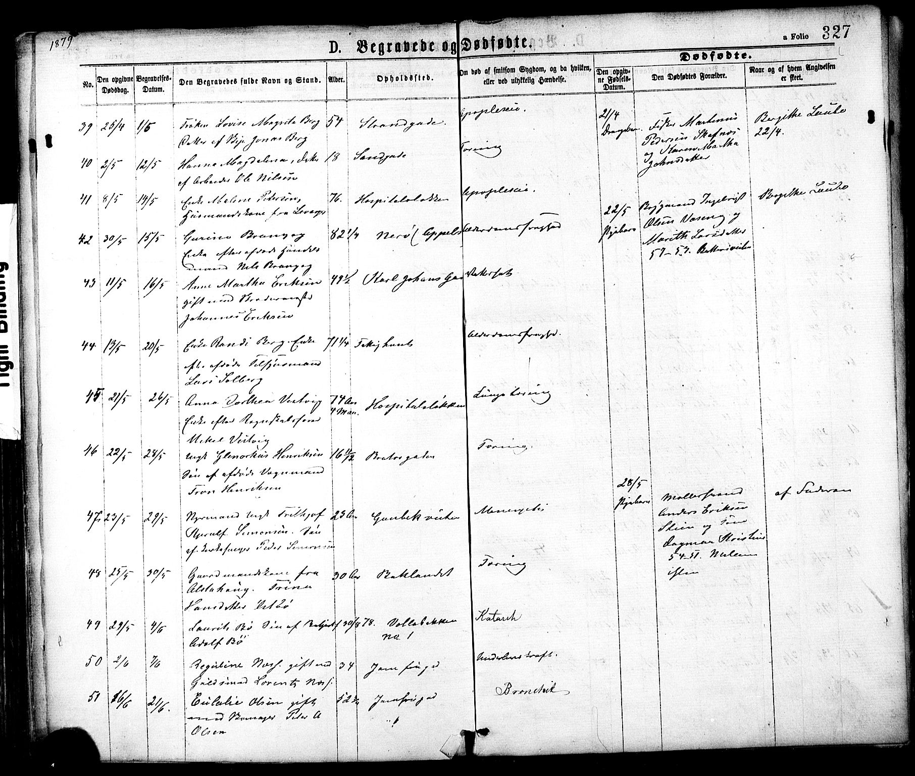 Ministerialprotokoller, klokkerbøker og fødselsregistre - Sør-Trøndelag, AV/SAT-A-1456/602/L0118: Parish register (official) no. 602A16, 1873-1879, p. 327