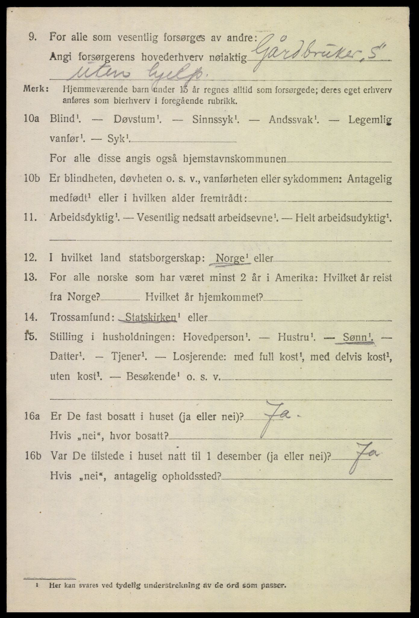 SAH, 1920 census for Østre Toten, 1920, p. 8561