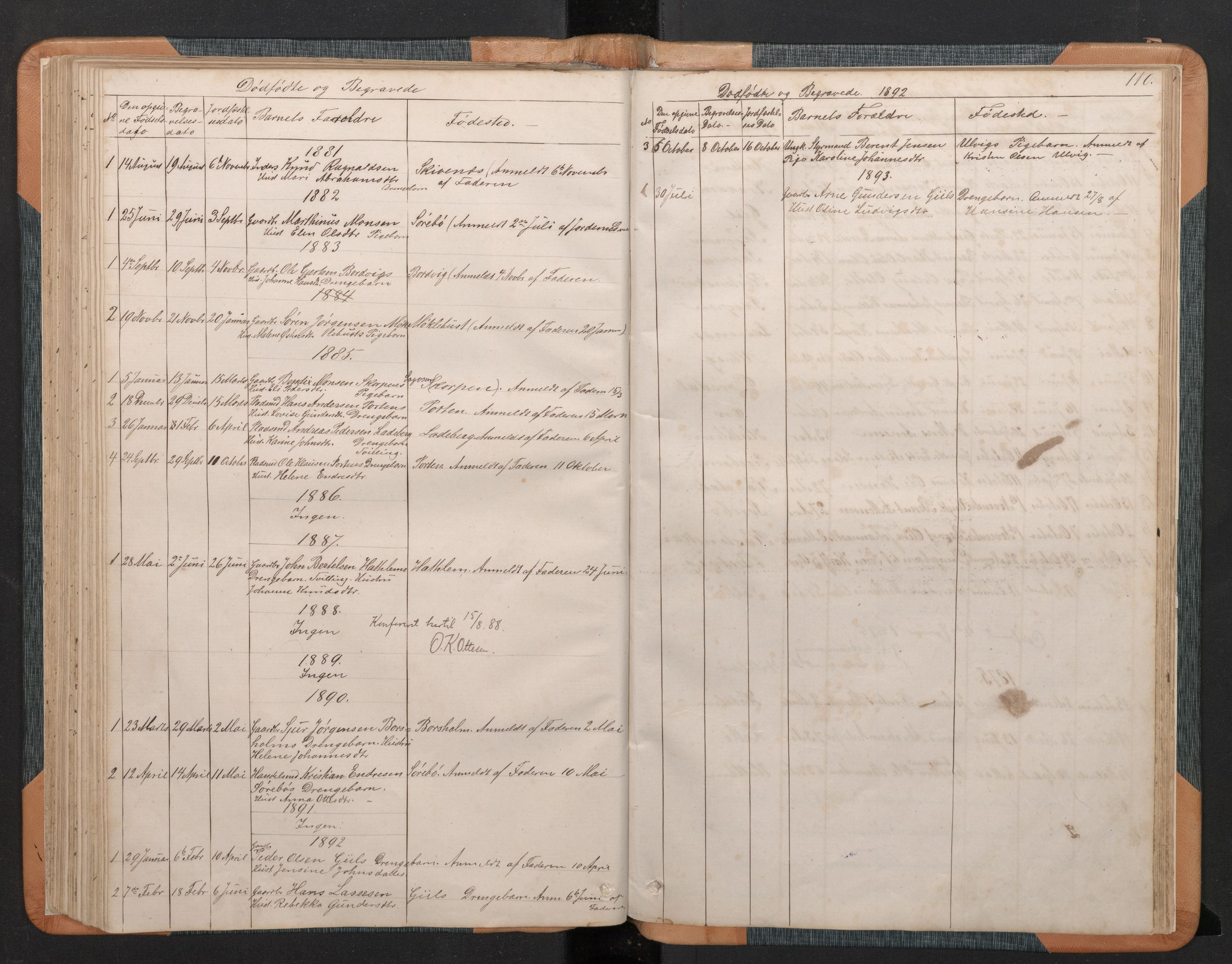 Hyllestad sokneprestembete, SAB/A-80401: Parish register (copy) no. C 2, 1874-1894, p. 109b-110a