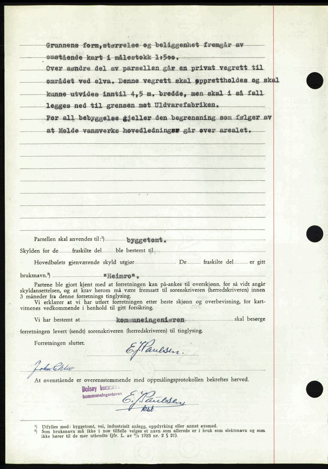 Romsdal sorenskriveri, AV/SAT-A-4149/1/2/2C: Mortgage book no. A27, 1948-1948, Diary no: : 2274/1948