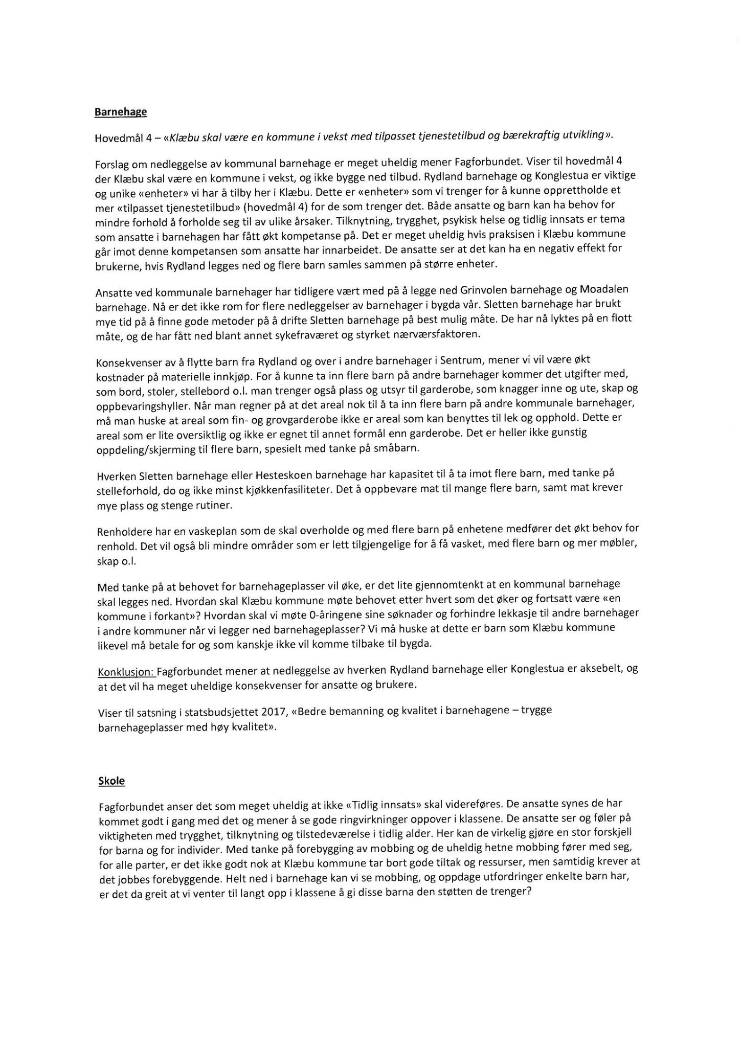 Klæbu Kommune, TRKO/KK/04-UO/L008: Utvalg for oppvekst - Møtedokumenter, 2017, p. 78
