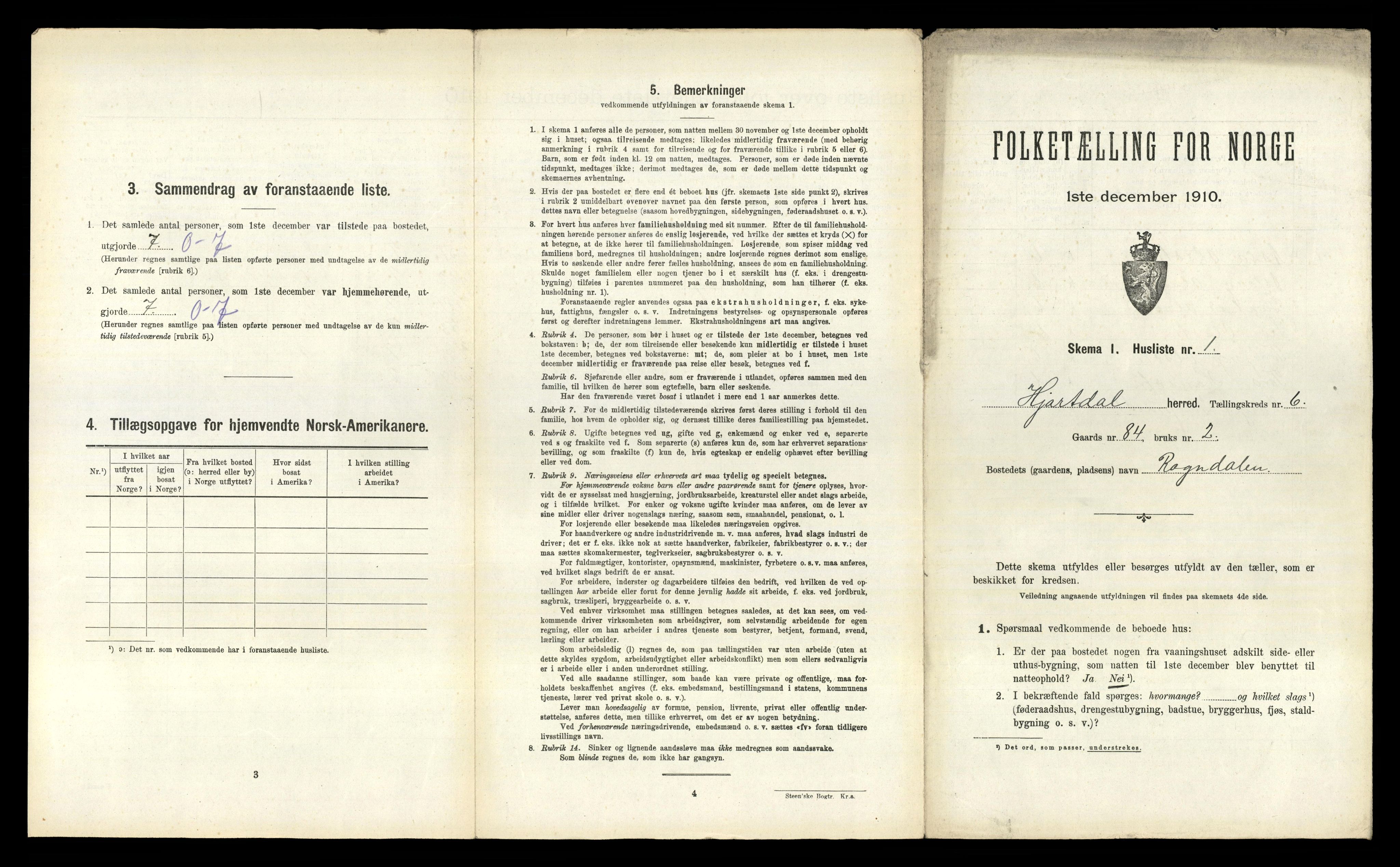 RA, 1910 census for Hjartdal, 1910, p. 662