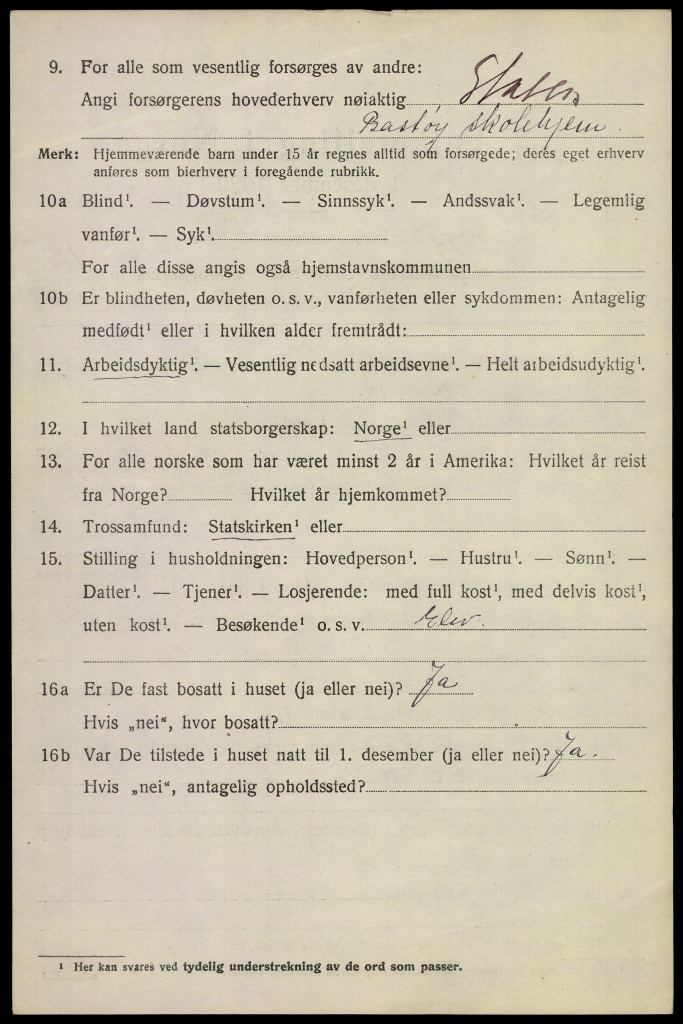 SAKO, 1920 census for Borre, 1920, p. 2615