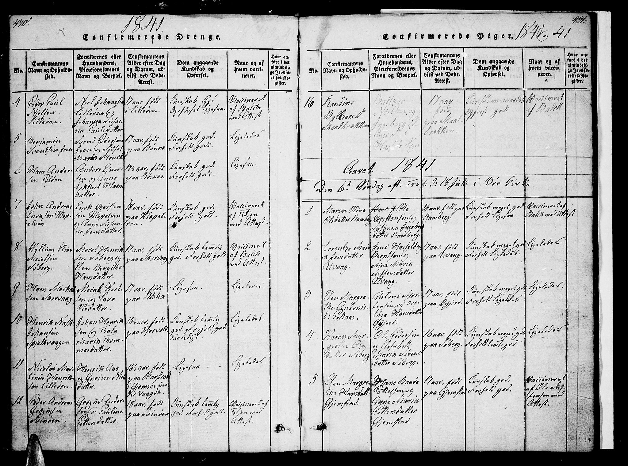 Ministerialprotokoller, klokkerbøker og fødselsregistre - Nordland, AV/SAT-A-1459/891/L1312: Parish register (copy) no. 891C01, 1820-1856, p. 470-471