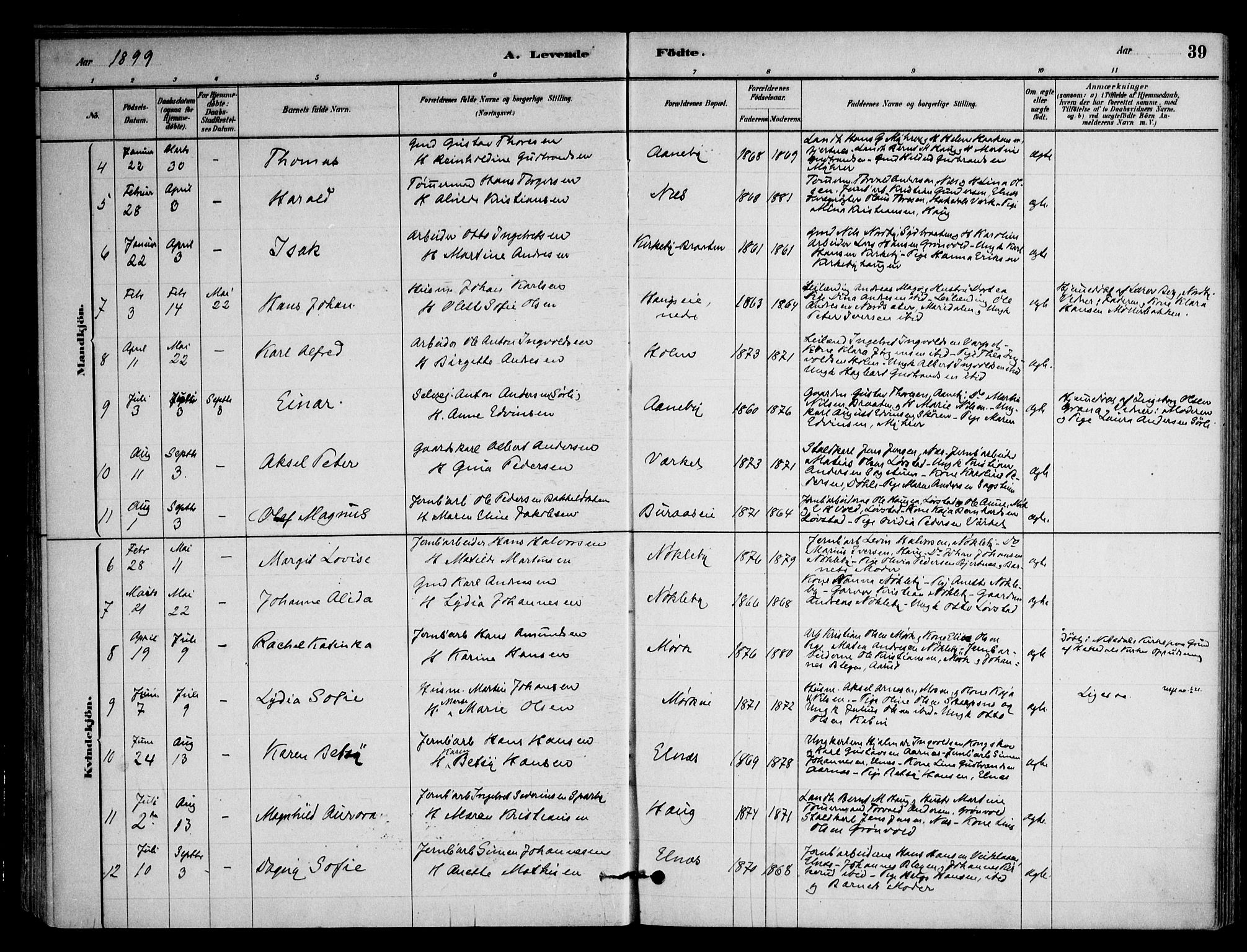 Nittedal prestekontor Kirkebøker, AV/SAO-A-10365a/F/Fb/L0001: Parish register (official) no. II 1, 1879-1901, p. 39